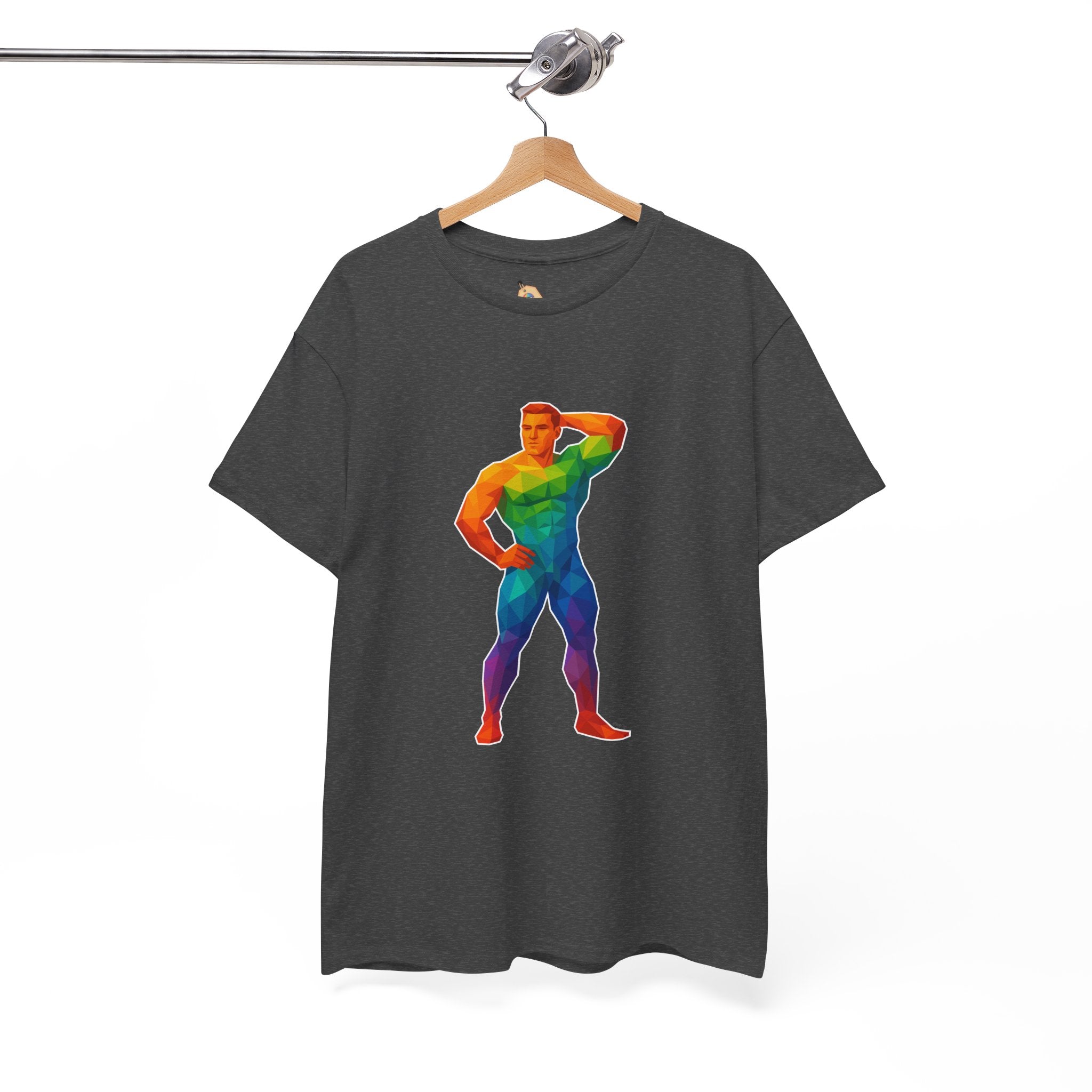 Geometric Pride Hunk - Unisex Heavy Cotton Shirt