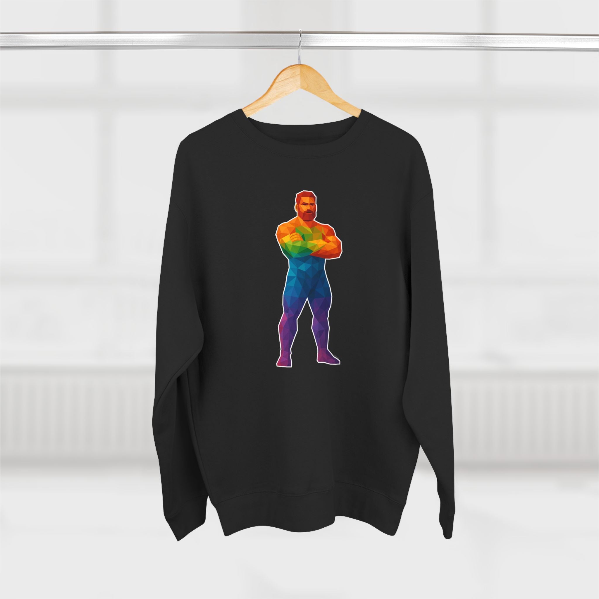 Geometric Pride Daddy - Unisex Crewneck Sweatshirt