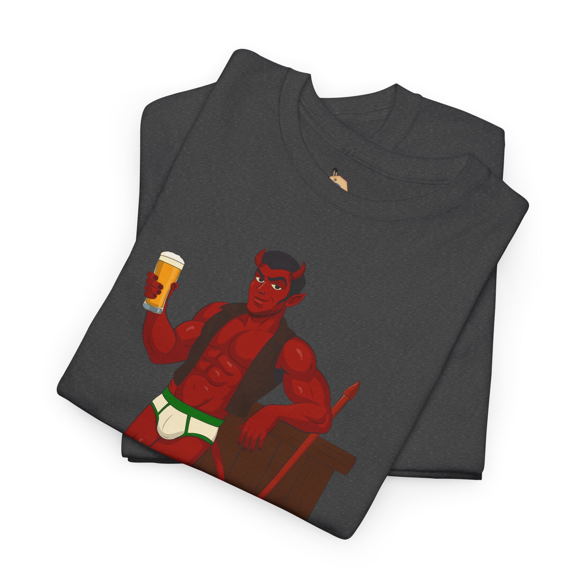 Saddle Up, Devil- Unisex Heavy Cotton Shirt