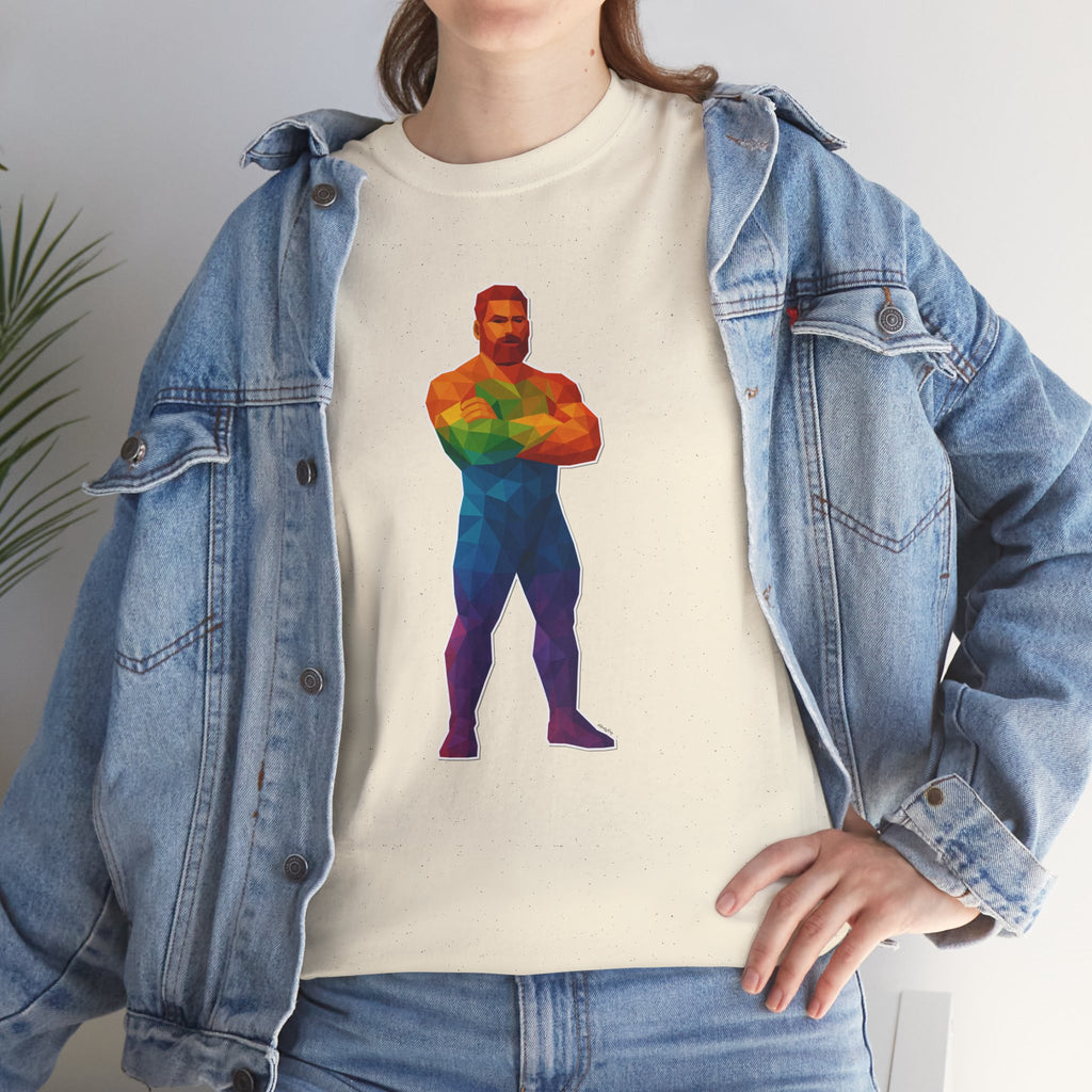 Geometric Pride Daddy - Unisex Heavy Cotton Shirt