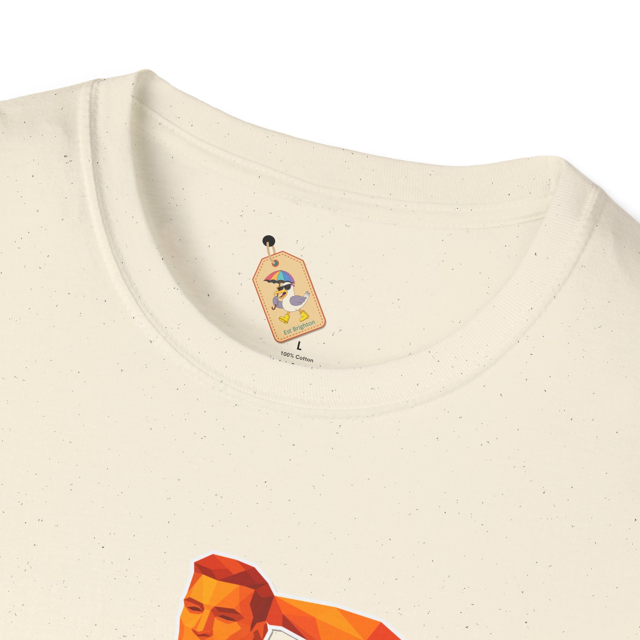 Geometric Pride Hunk - Unisex Softstyle T-Shirt