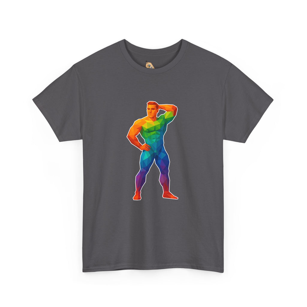 Geometric Pride Hunk - Unisex Heavy Cotton Shirt