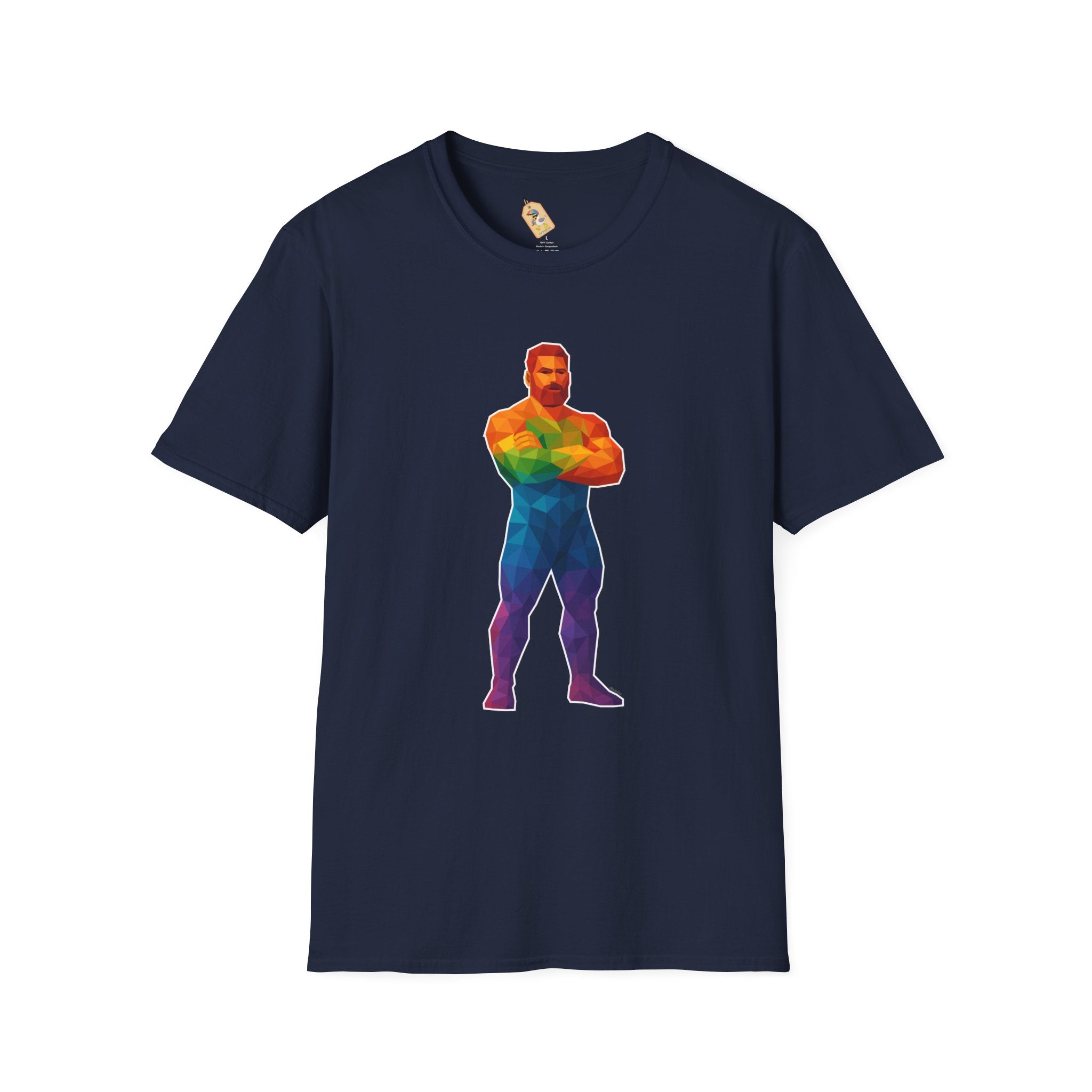 Geometric Pride Daddy - Unisex Softstyle T-Shirt