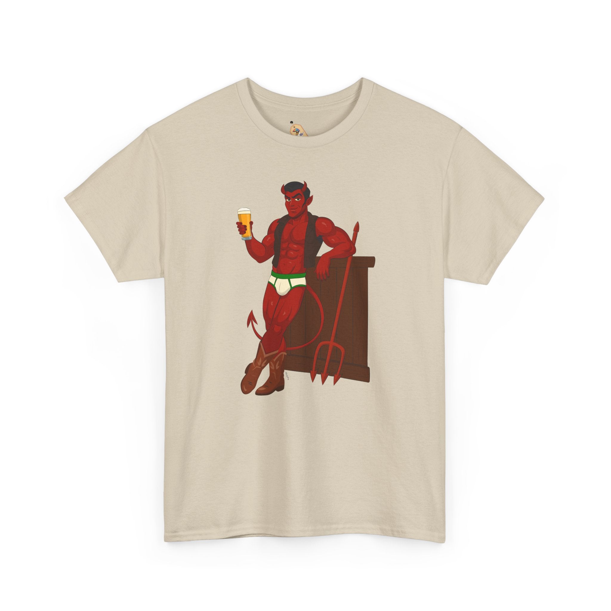 Saddle Up, Devil- Unisex Heavy Cotton Shirt