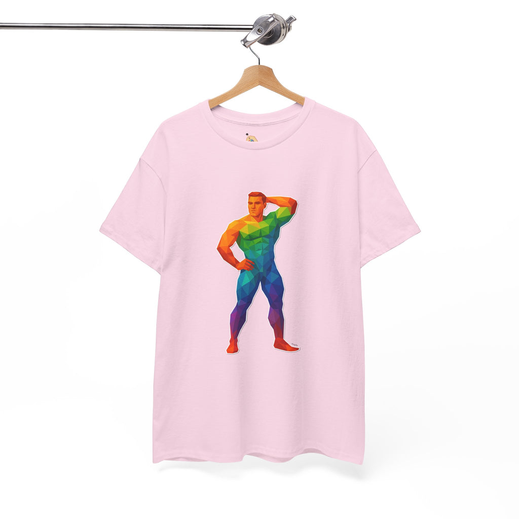 Geometric Pride Hunk - Unisex Heavy Cotton Shirt