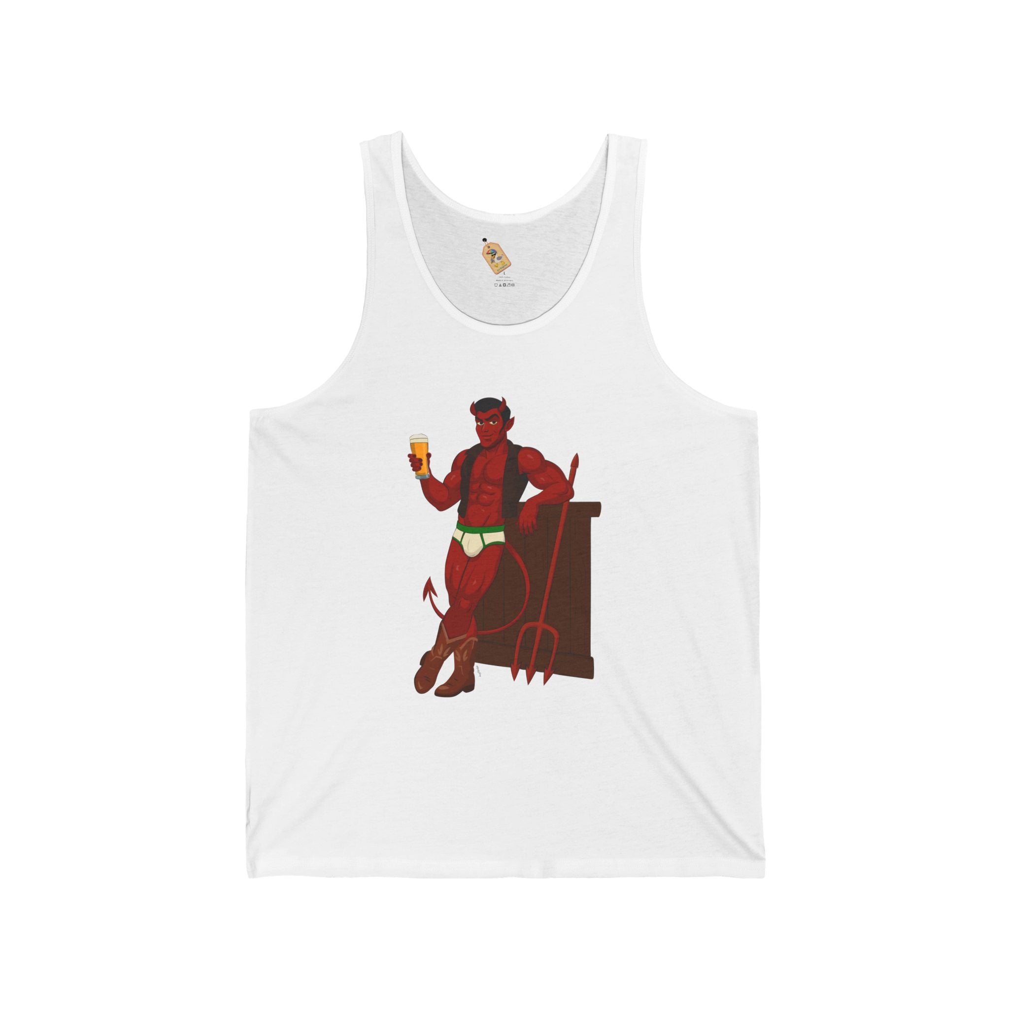 Saddle Up, Devil - Unisex Jersey Tank