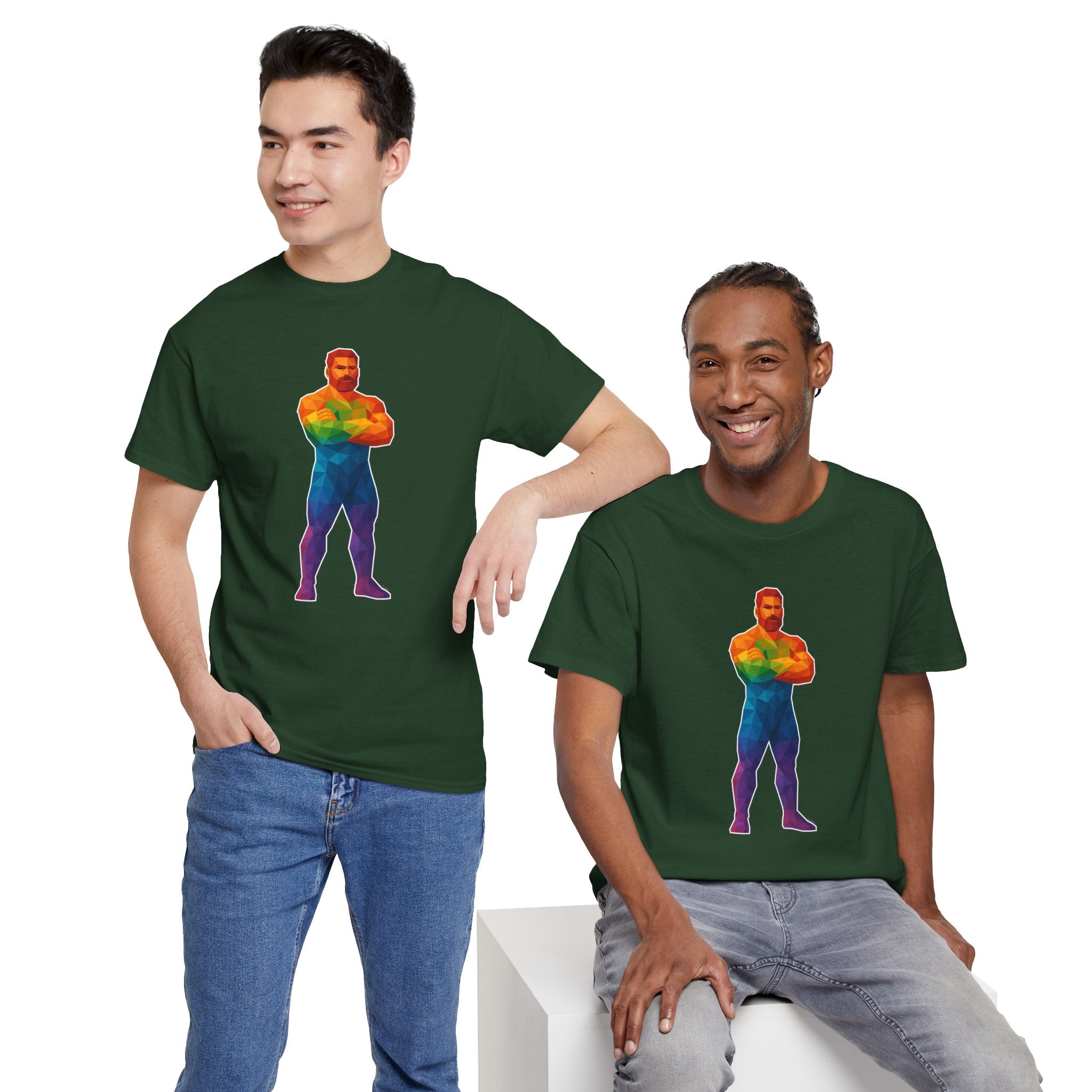 Geometric Pride Daddy - Unisex Heavy Cotton Shirt