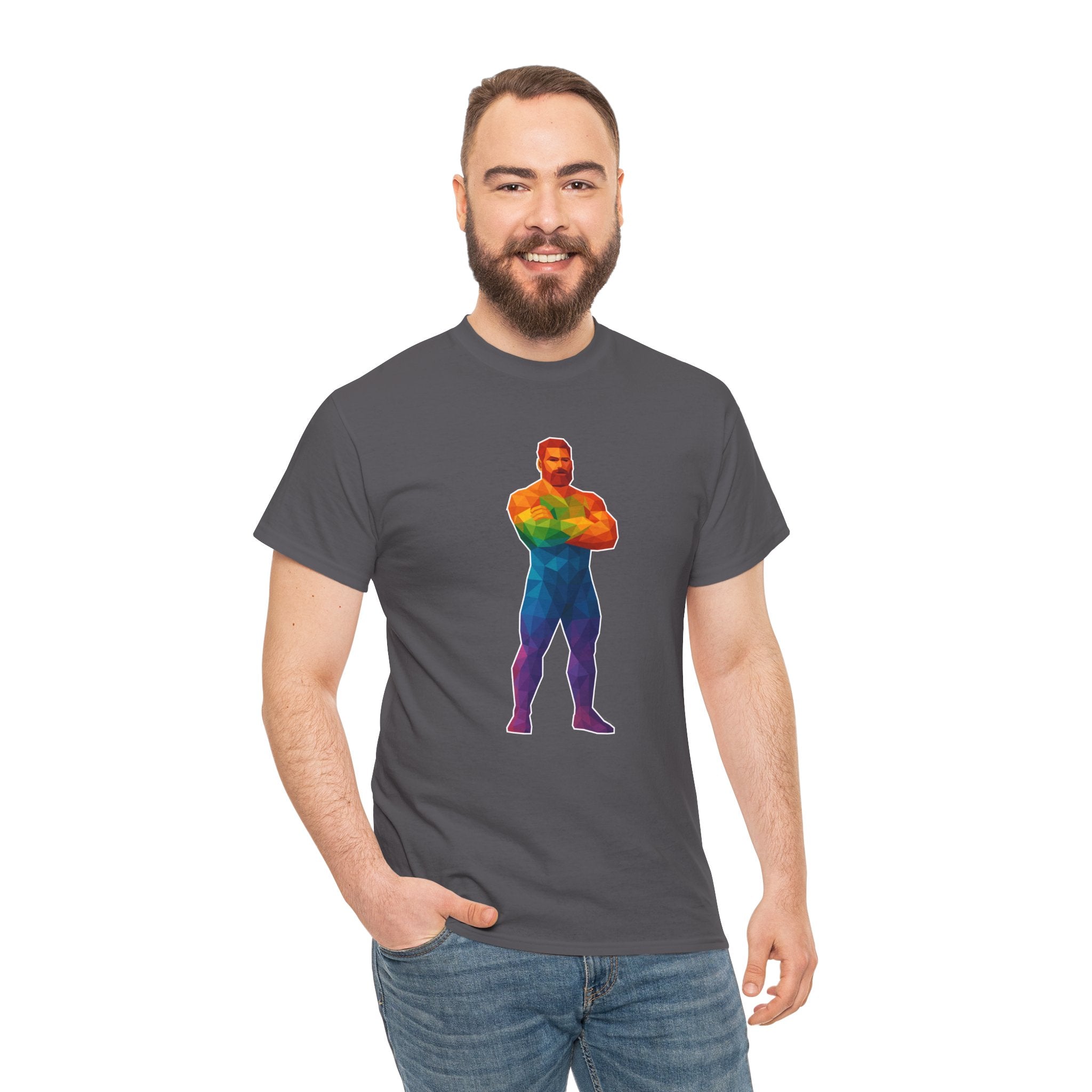 Geometric Pride Daddy - Unisex Heavy Cotton Shirt