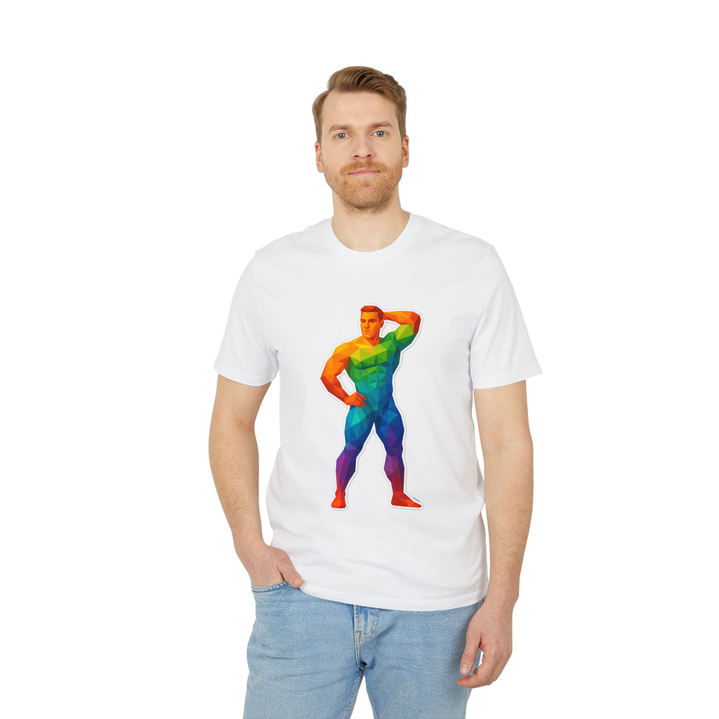 Geometric Pride Hunk - Organic Staple T-shirt