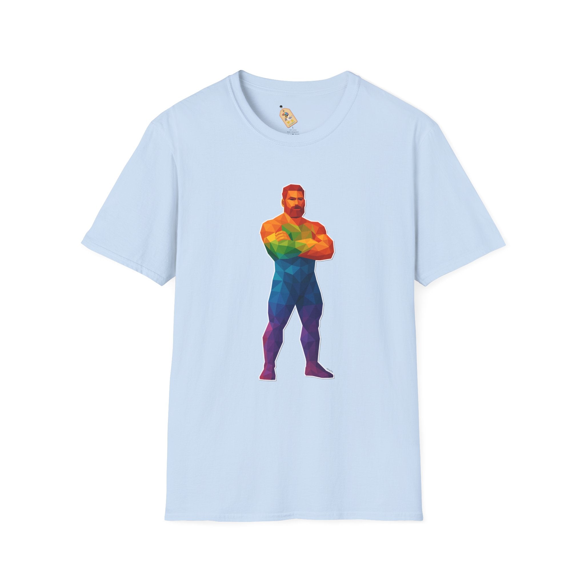 Geometric Pride Daddy - Unisex Softstyle T-Shirt