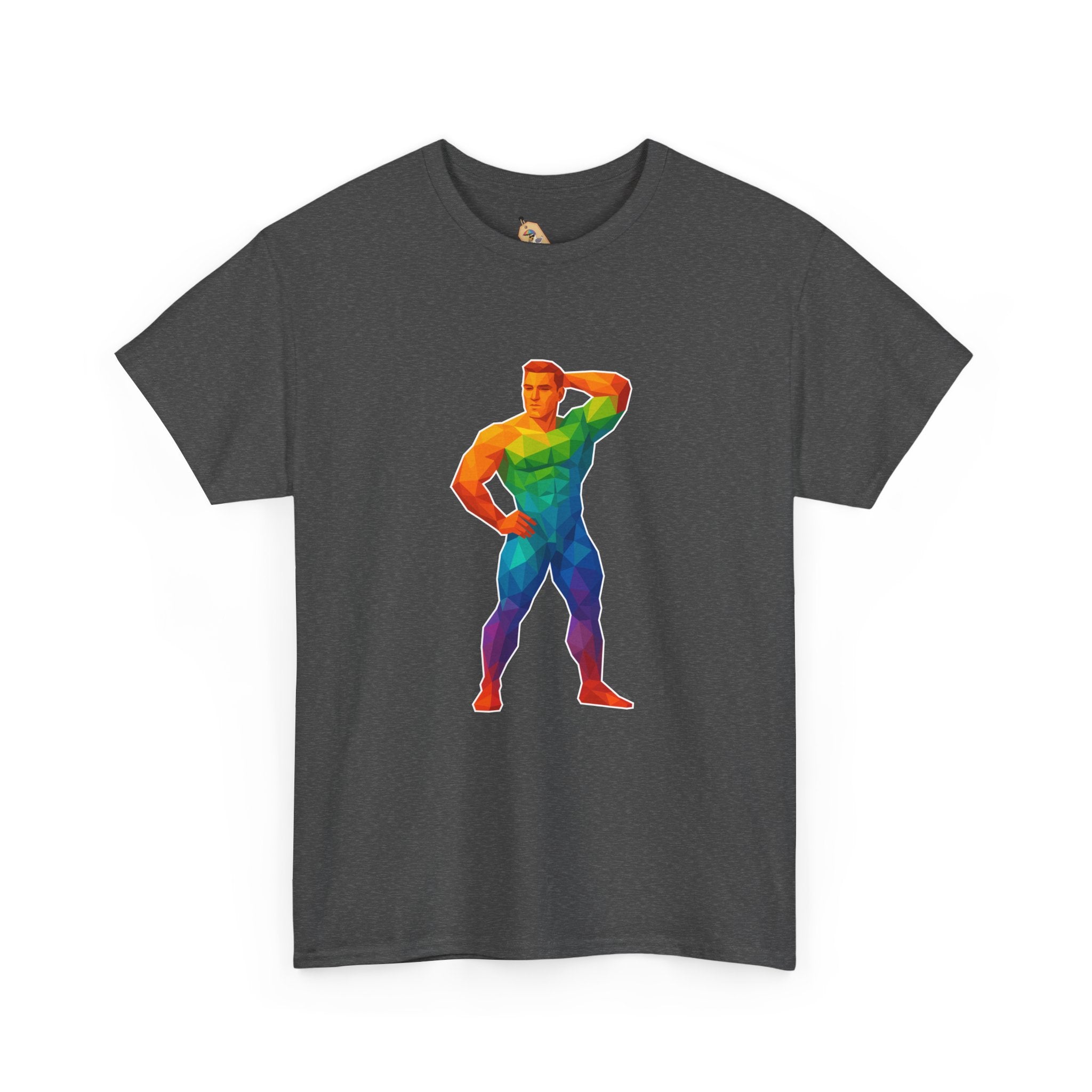 Geometric Pride Hunk - Unisex Heavy Cotton Shirt