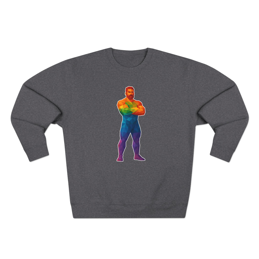 Geometric Pride Daddy - Unisex Crewneck Sweatshirt