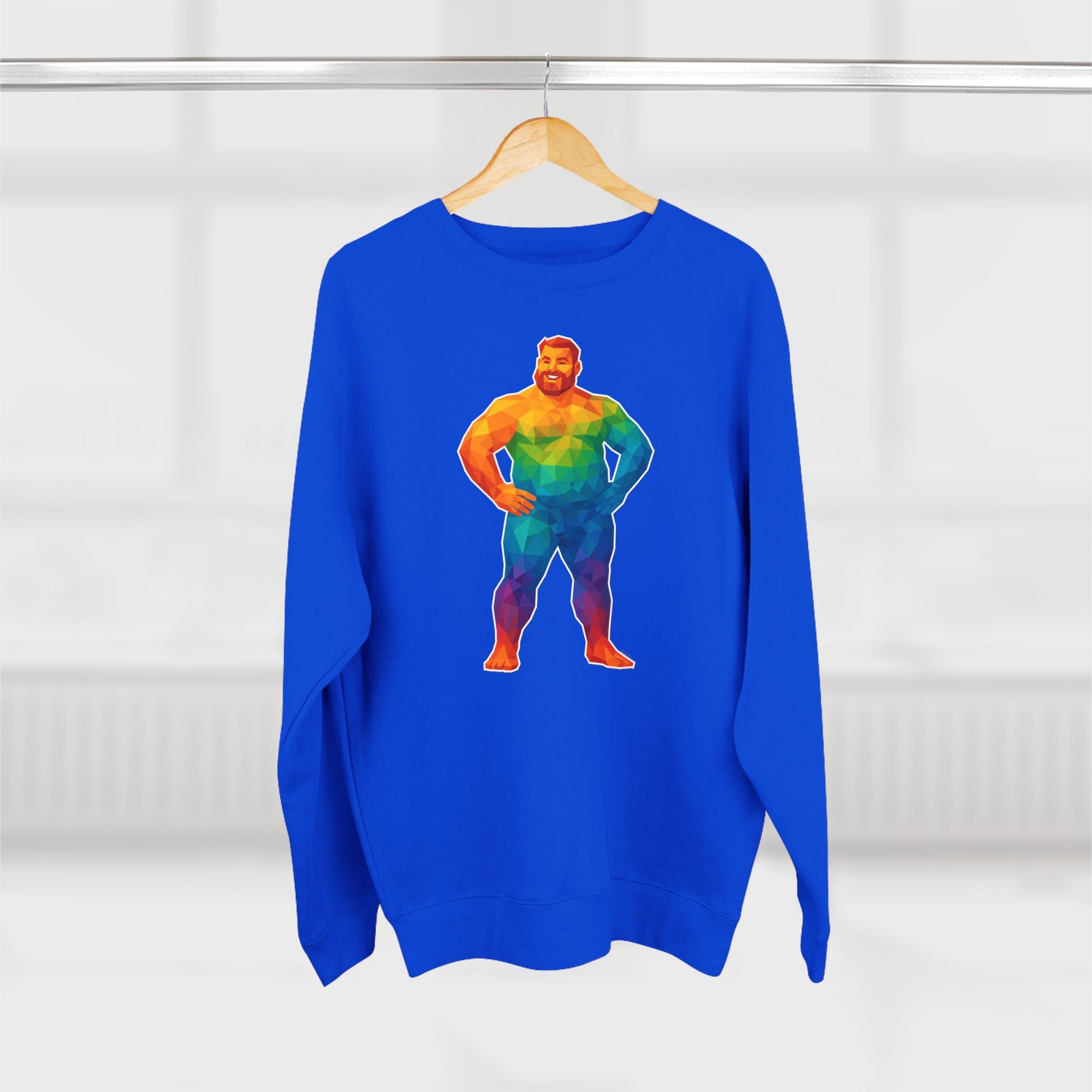 Geometric Pride Bear - Unisex Crewneck Sweatshirt