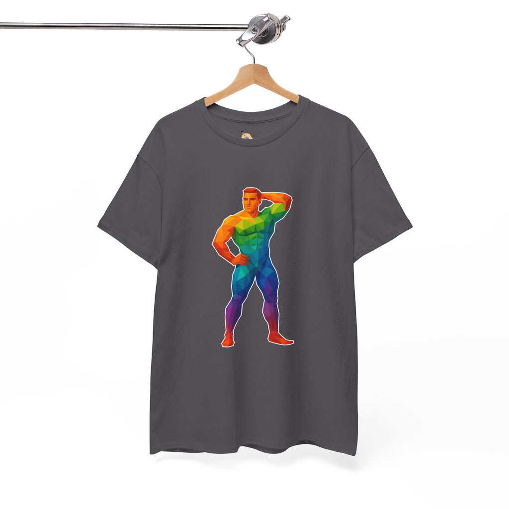 Geometric Pride Hunk - Unisex Heavy Cotton Shirt