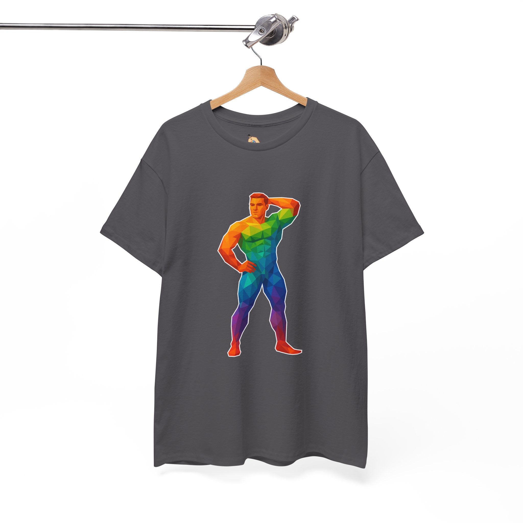 Geometric Pride Hunk - Unisex Heavy Cotton Shirt