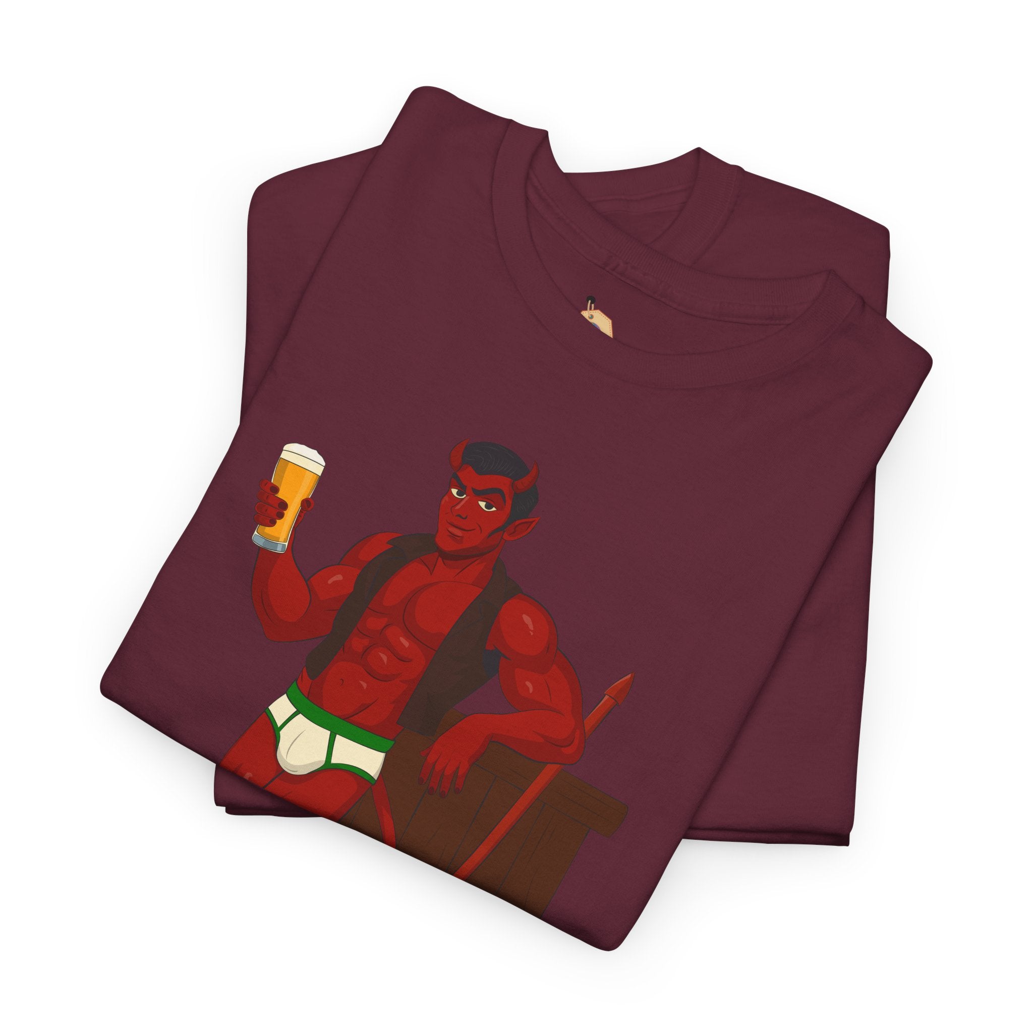 Saddle Up, Devil- Unisex Heavy Cotton Shirt