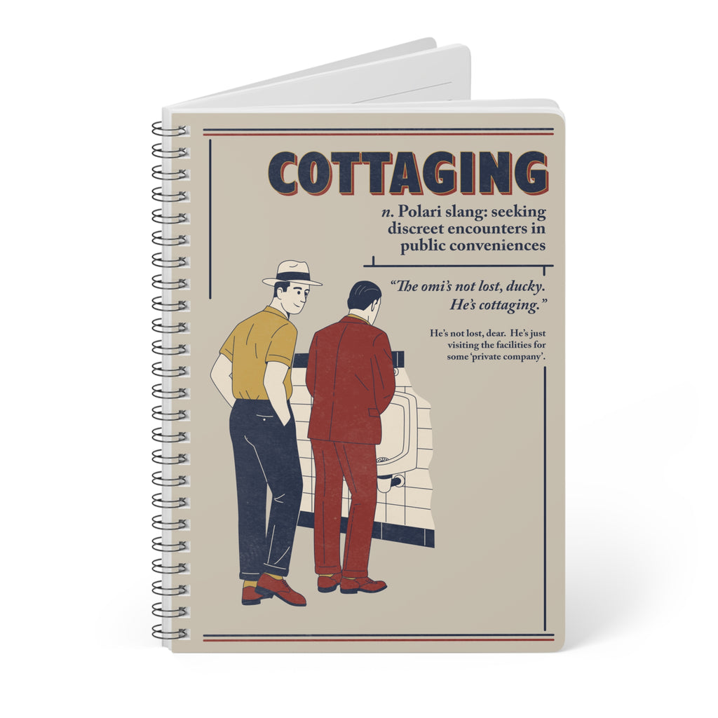 Polari: Cottaging - Wire-o-bound Notebook