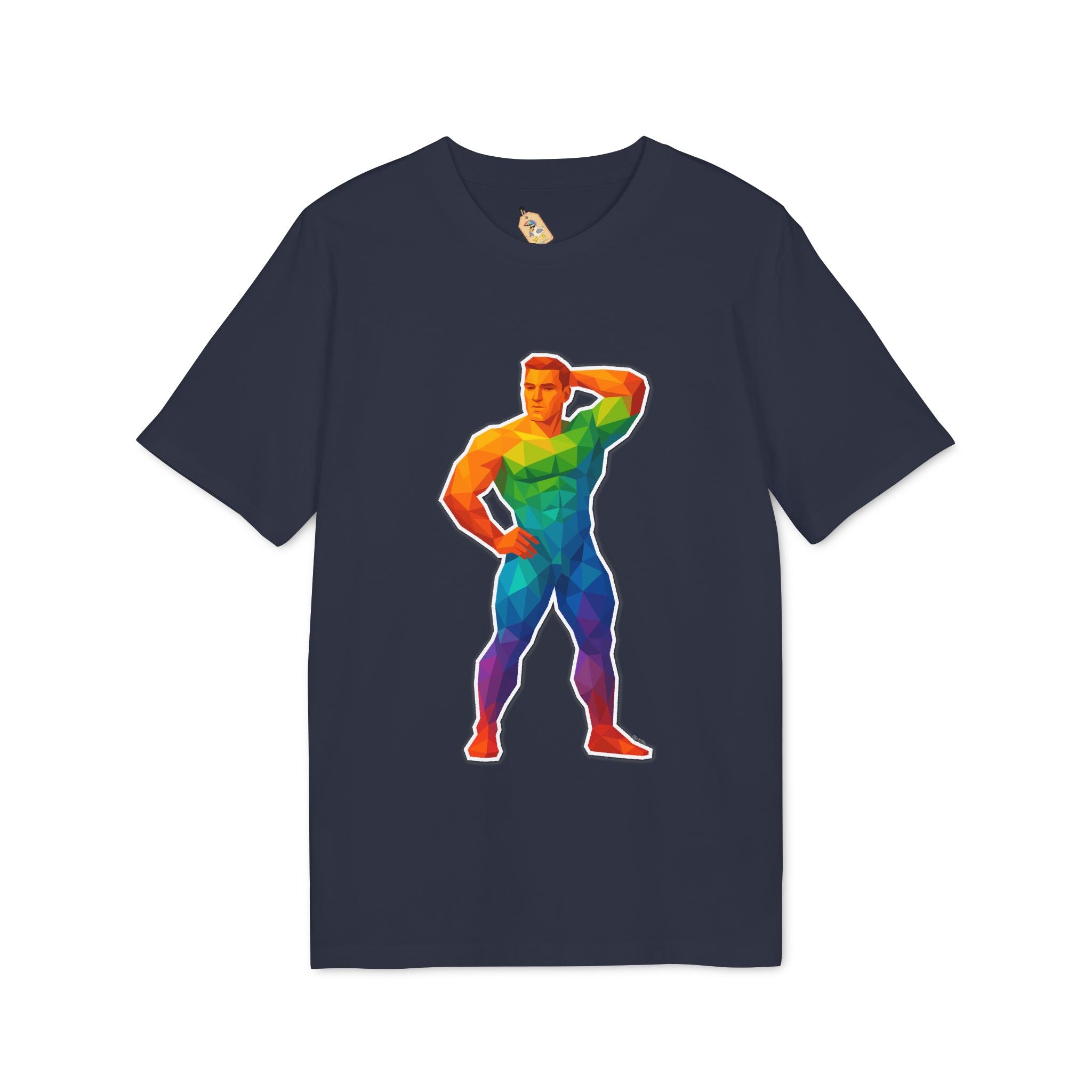 Geometric Pride Hunk - Organic Staple T-shirt