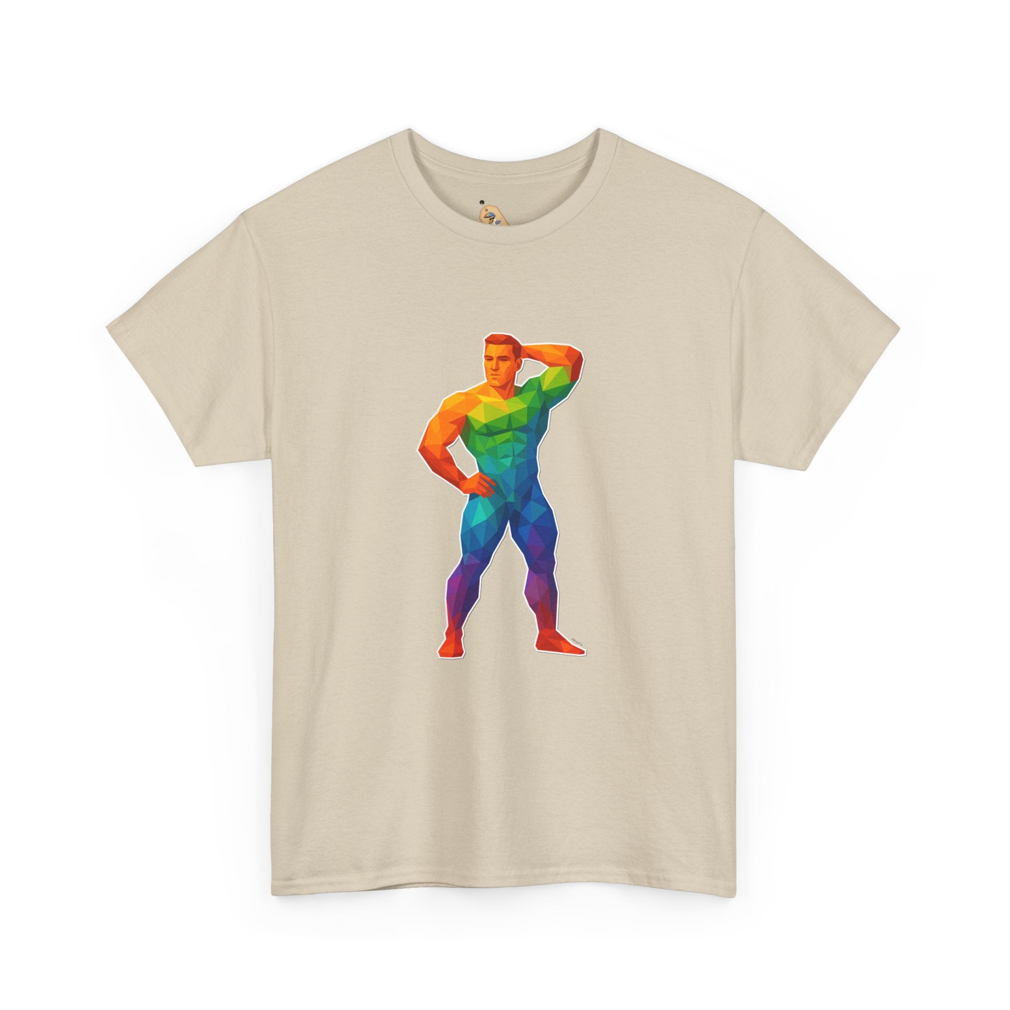 Geometric Pride Hunk - Unisex Heavy Cotton Shirt