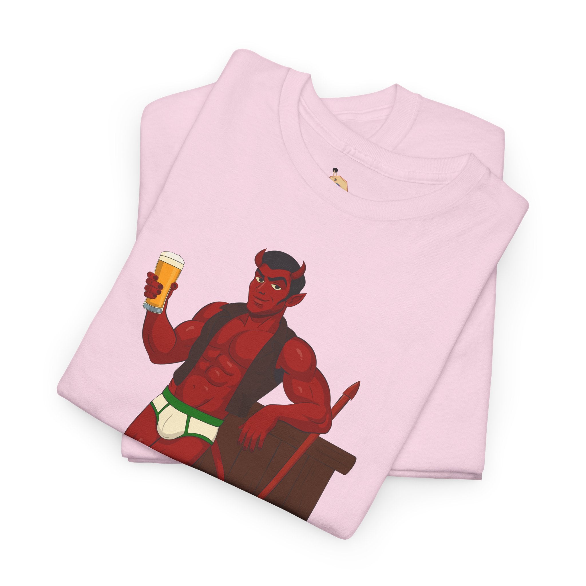 Saddle Up, Devil- Unisex Heavy Cotton Shirt