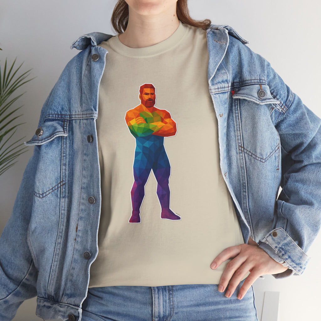 Geometric Pride Daddy - Unisex Heavy Cotton Shirt