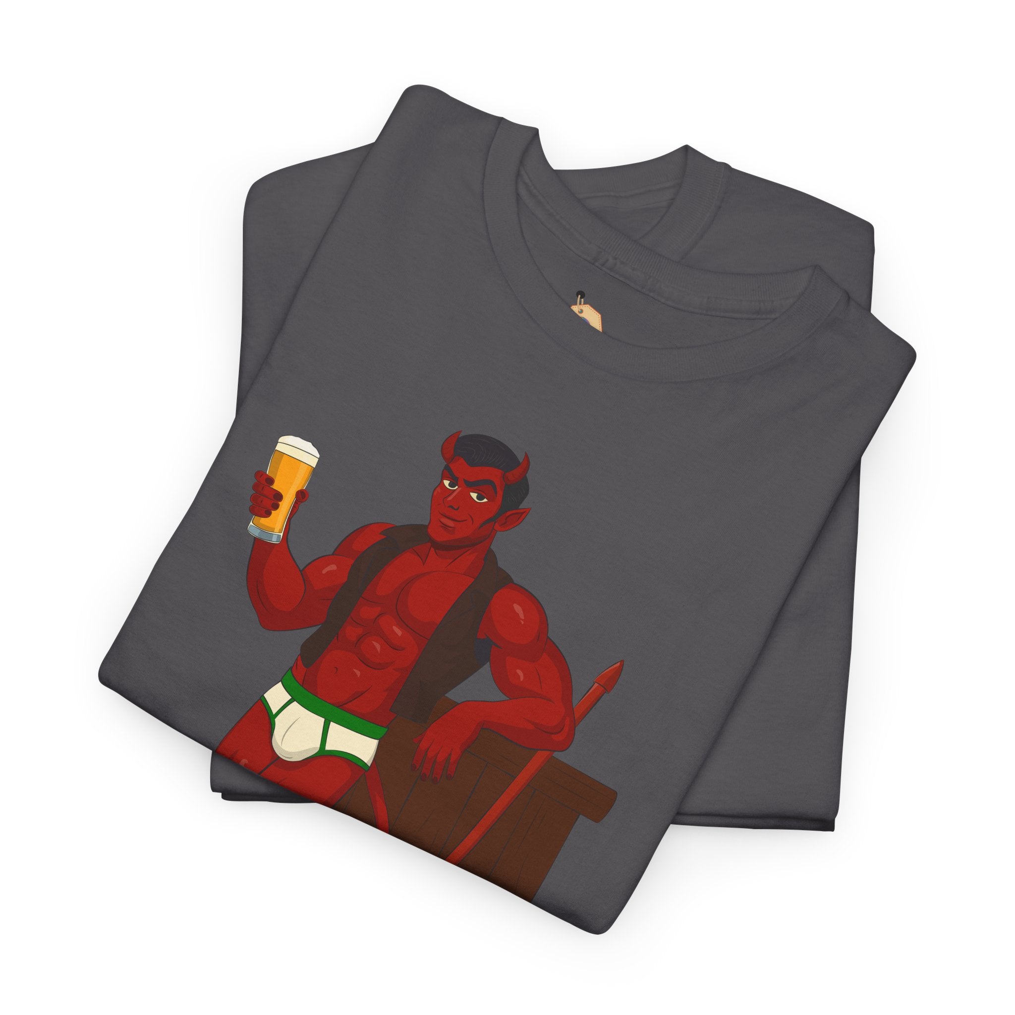 Saddle Up, Devil- Unisex Heavy Cotton Shirt