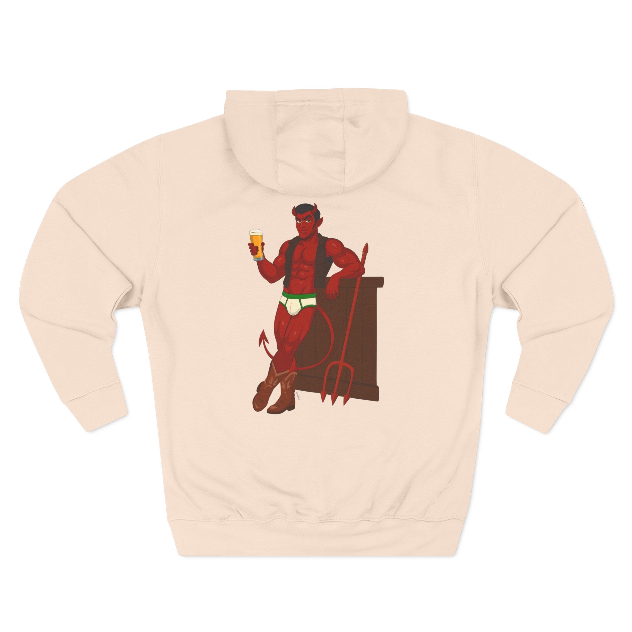 Saddle Up, Devil - Three-Panel Fleece Hoodie