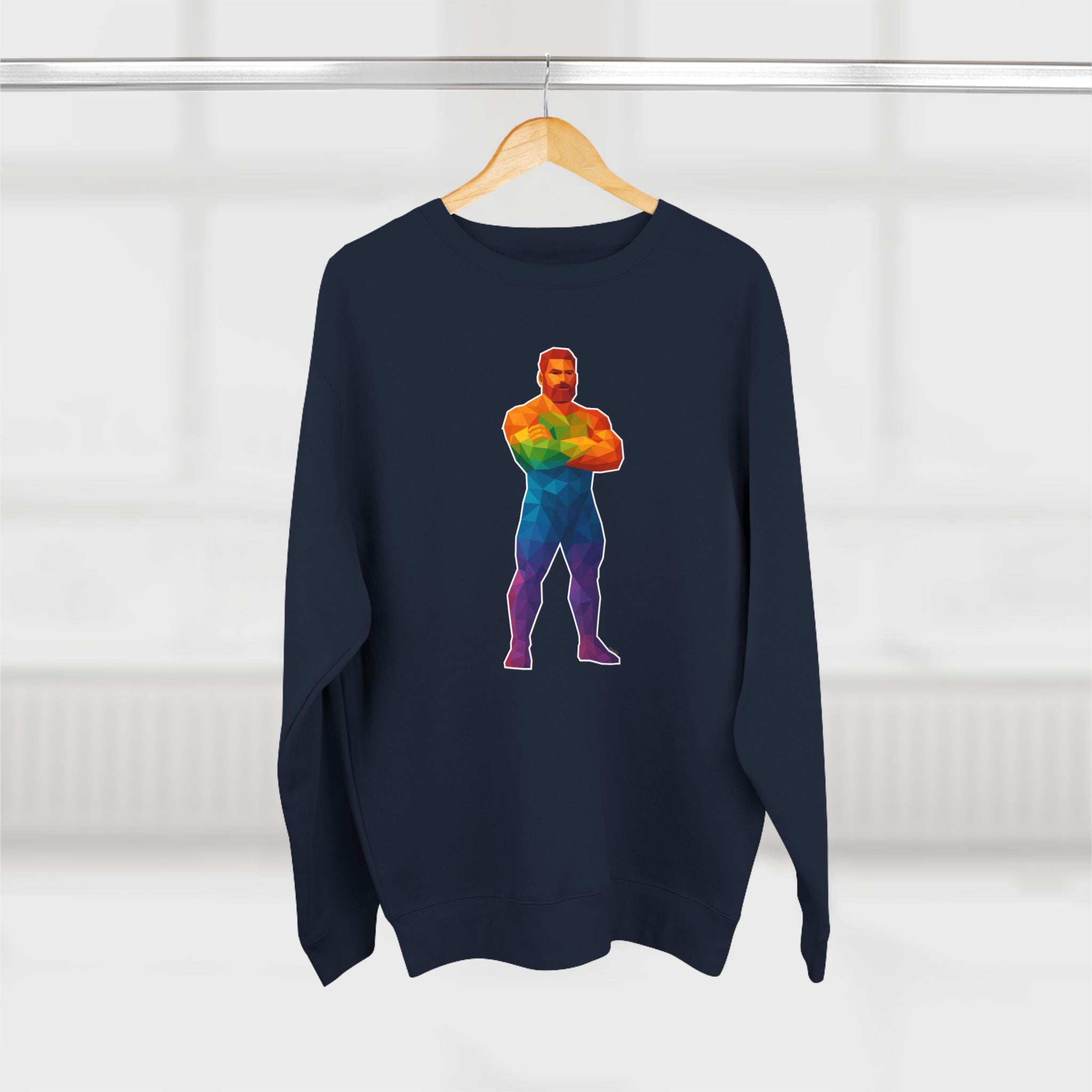 Geometric Pride Daddy - Unisex Crewneck Sweatshirt