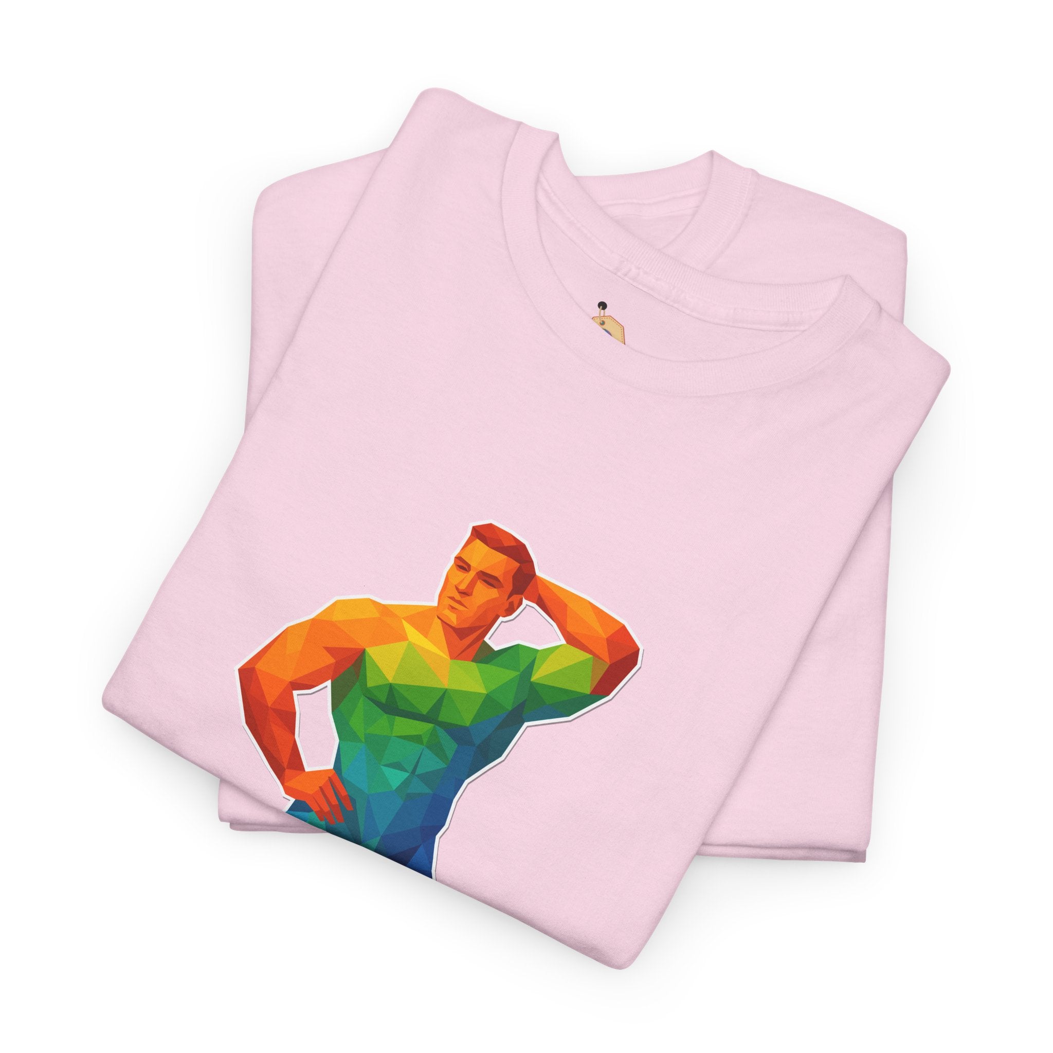 Geometric Pride Hunk - Unisex Heavy Cotton Shirt