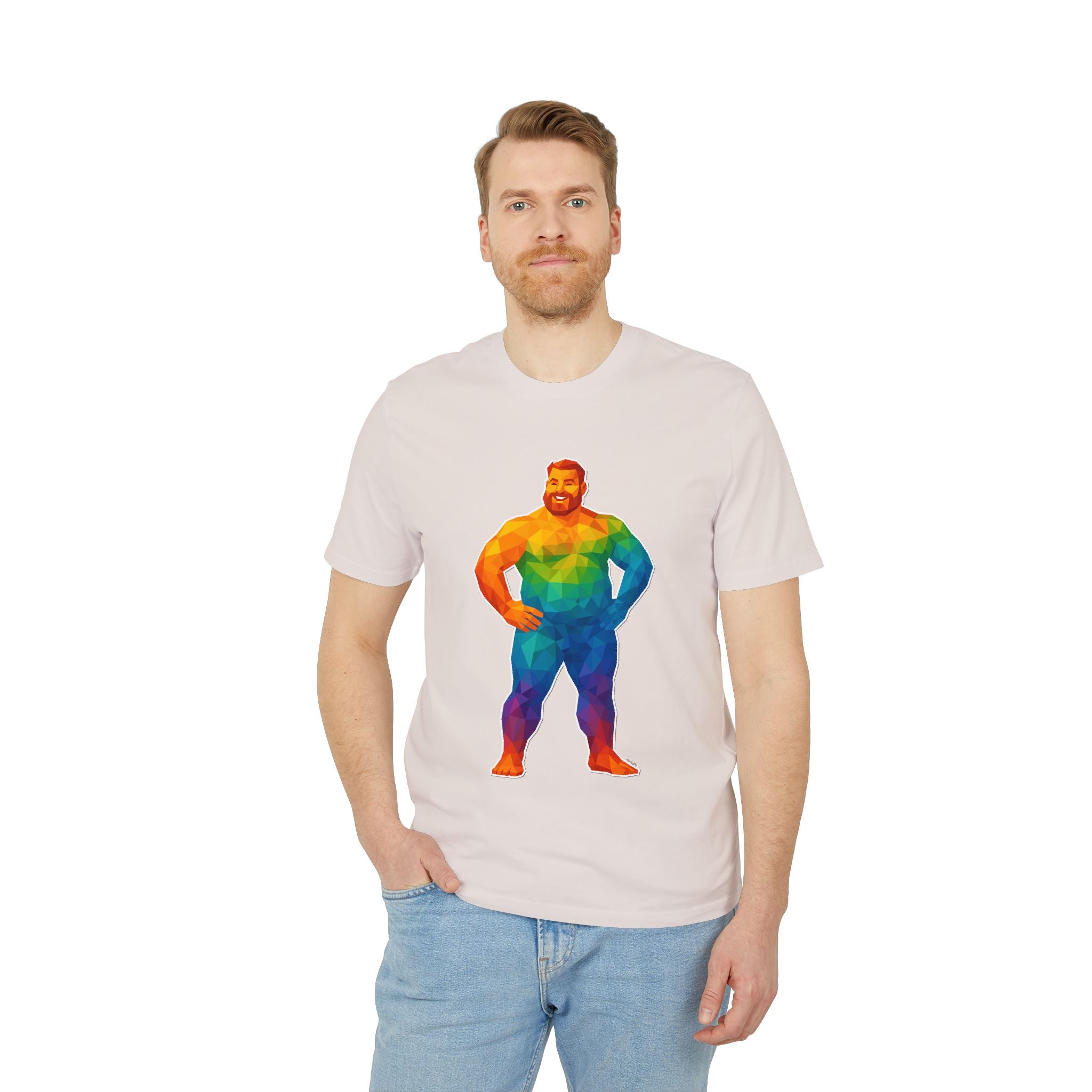 Geometric Pride Bear - Organic Staple T-shirt
