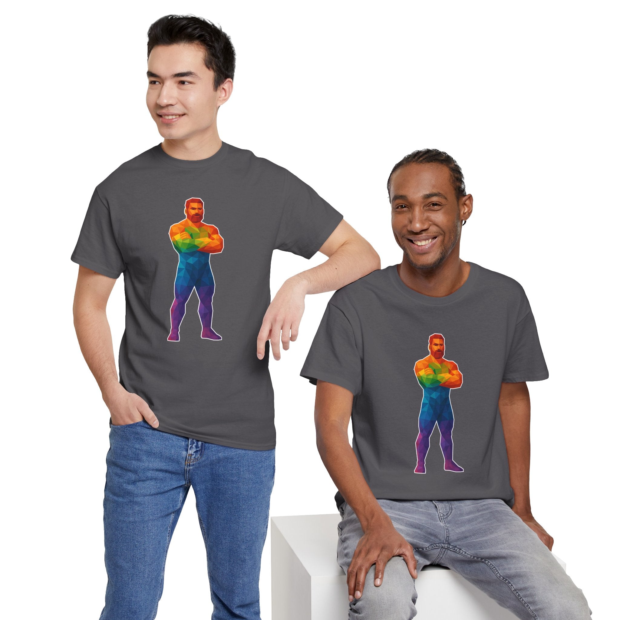 Geometric Pride Daddy - Unisex Heavy Cotton Shirt