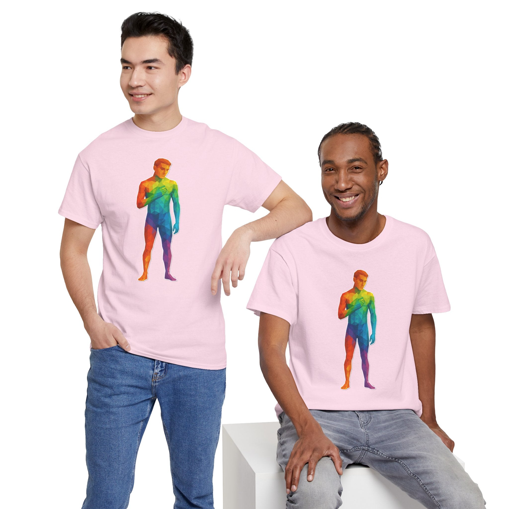 Geometric Pride Twink - Unisex Heavy Cotton Shirt