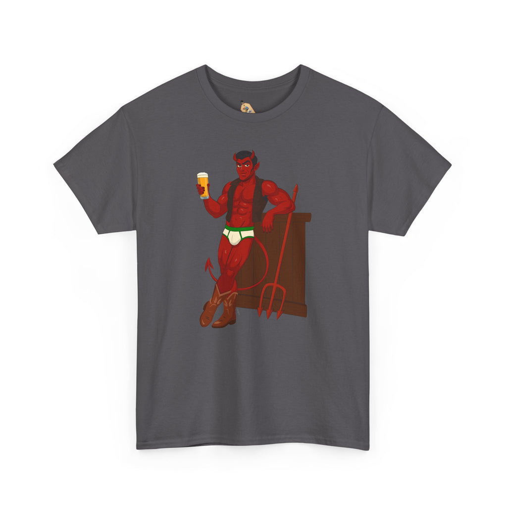 Saddle Up, Devil- Unisex Heavy Cotton Shirt