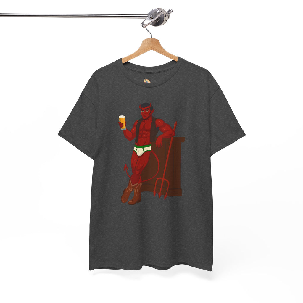Saddle Up, Devil- Unisex Heavy Cotton Shirt