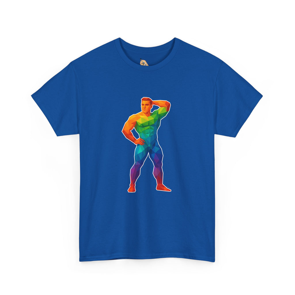 Geometric Pride Hunk - Unisex Heavy Cotton Shirt