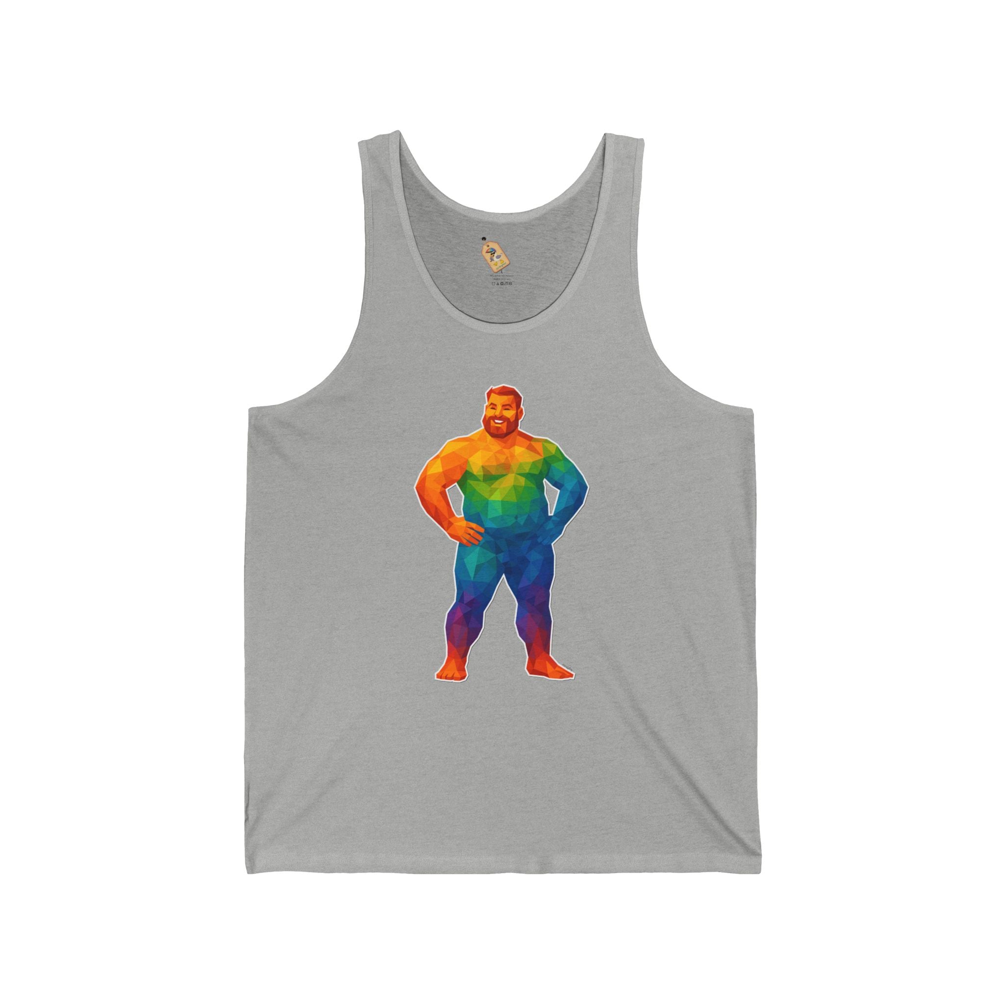 Geometric Pride Bear - Unisex Jersey Tank