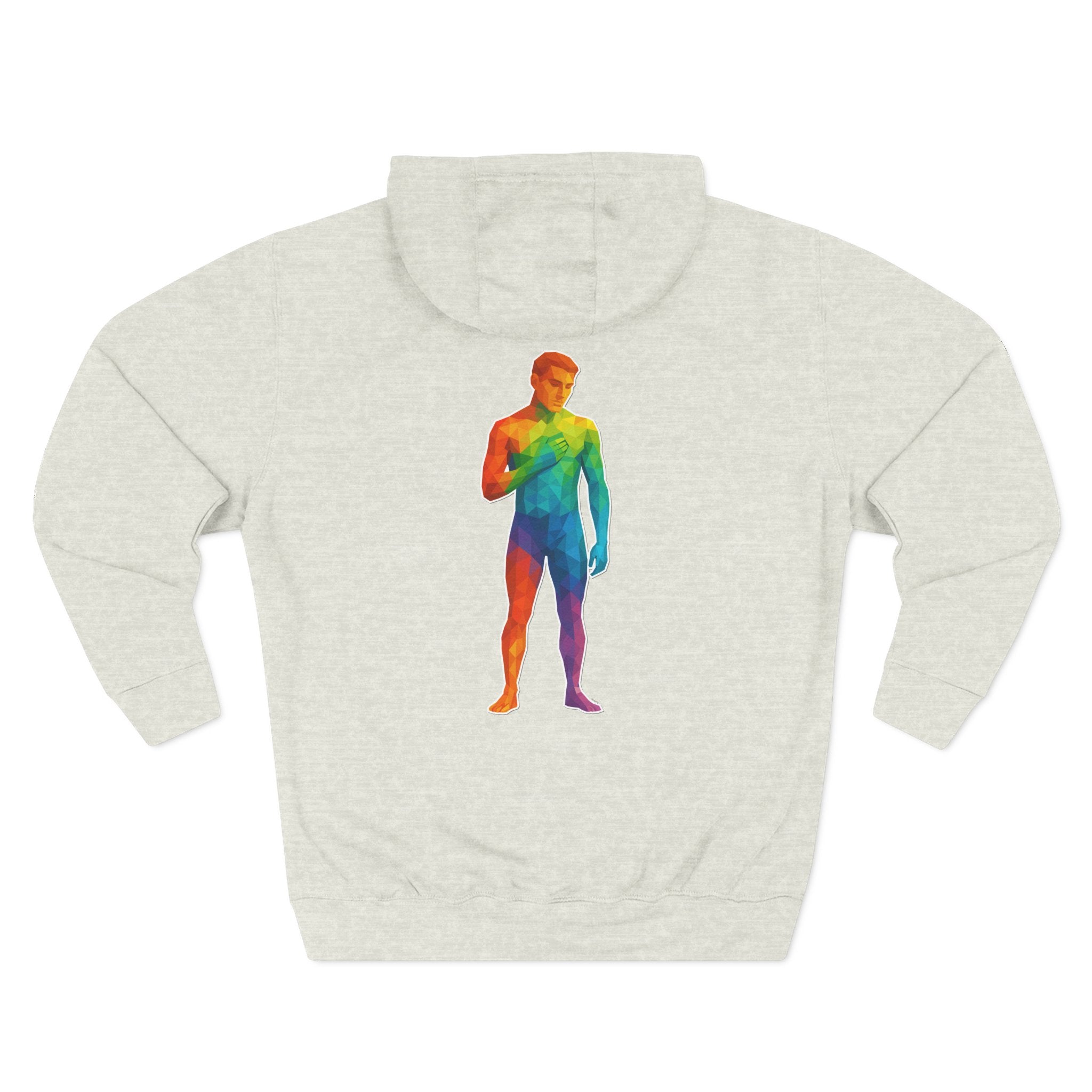 Geometric Pride Twink - Three-Panel Fleece Hoodie