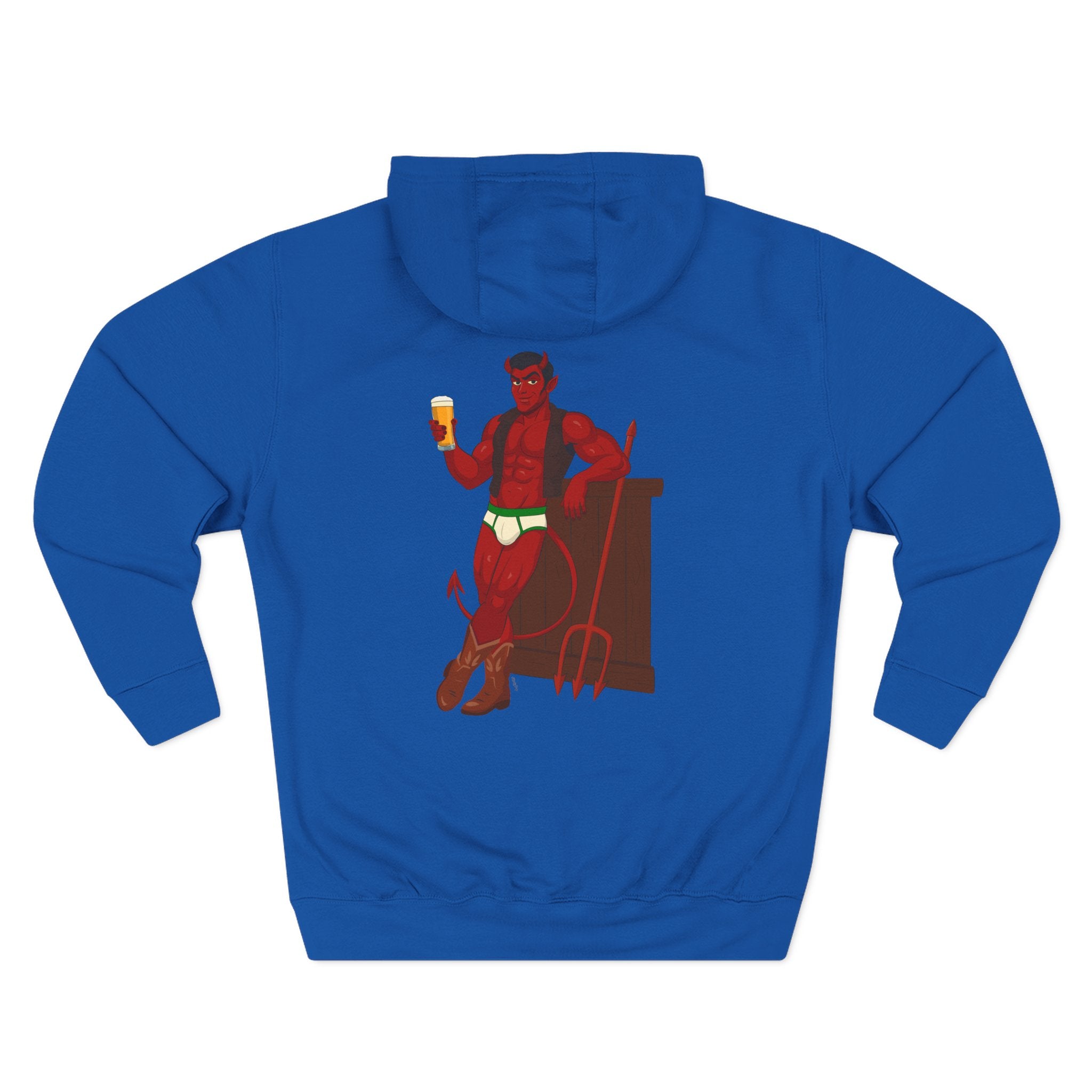 Saddle Up, Devil - Three-Panel Fleece Hoodie