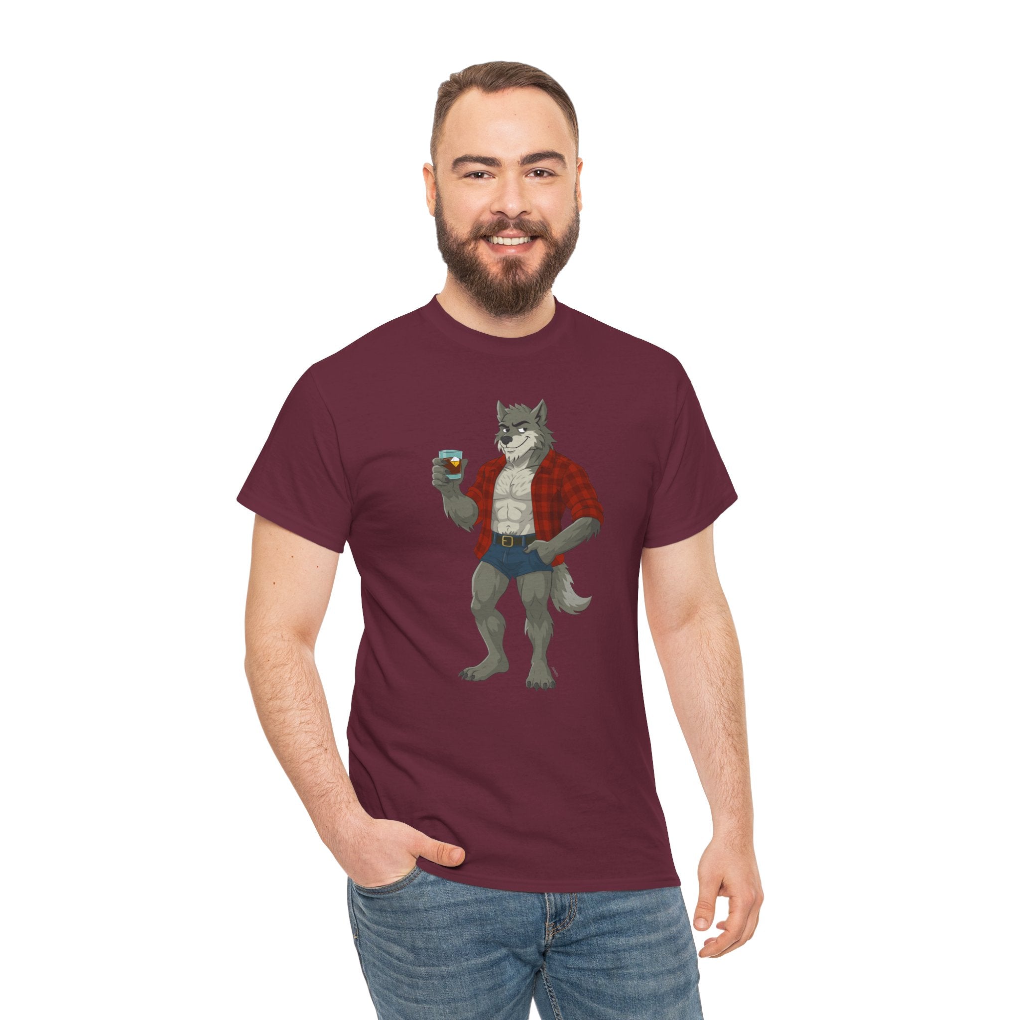 Lumberjack Werewolf - Unisex Heavy Cotton Shirt