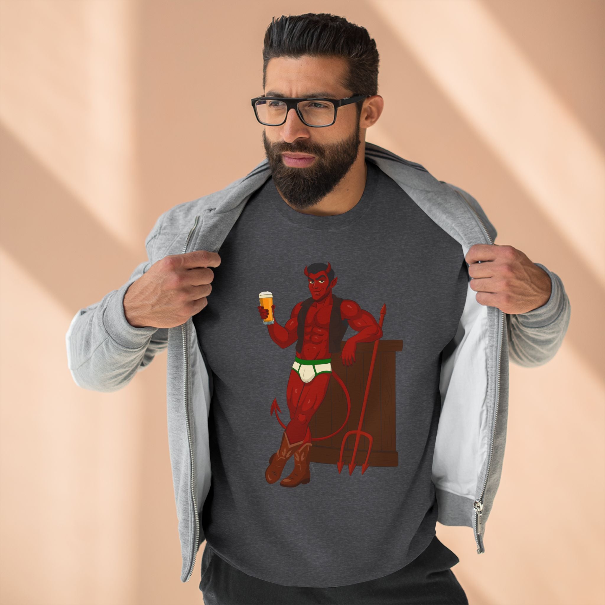 Saddle Up, Devil - Unisex Crewneck Sweatshirt