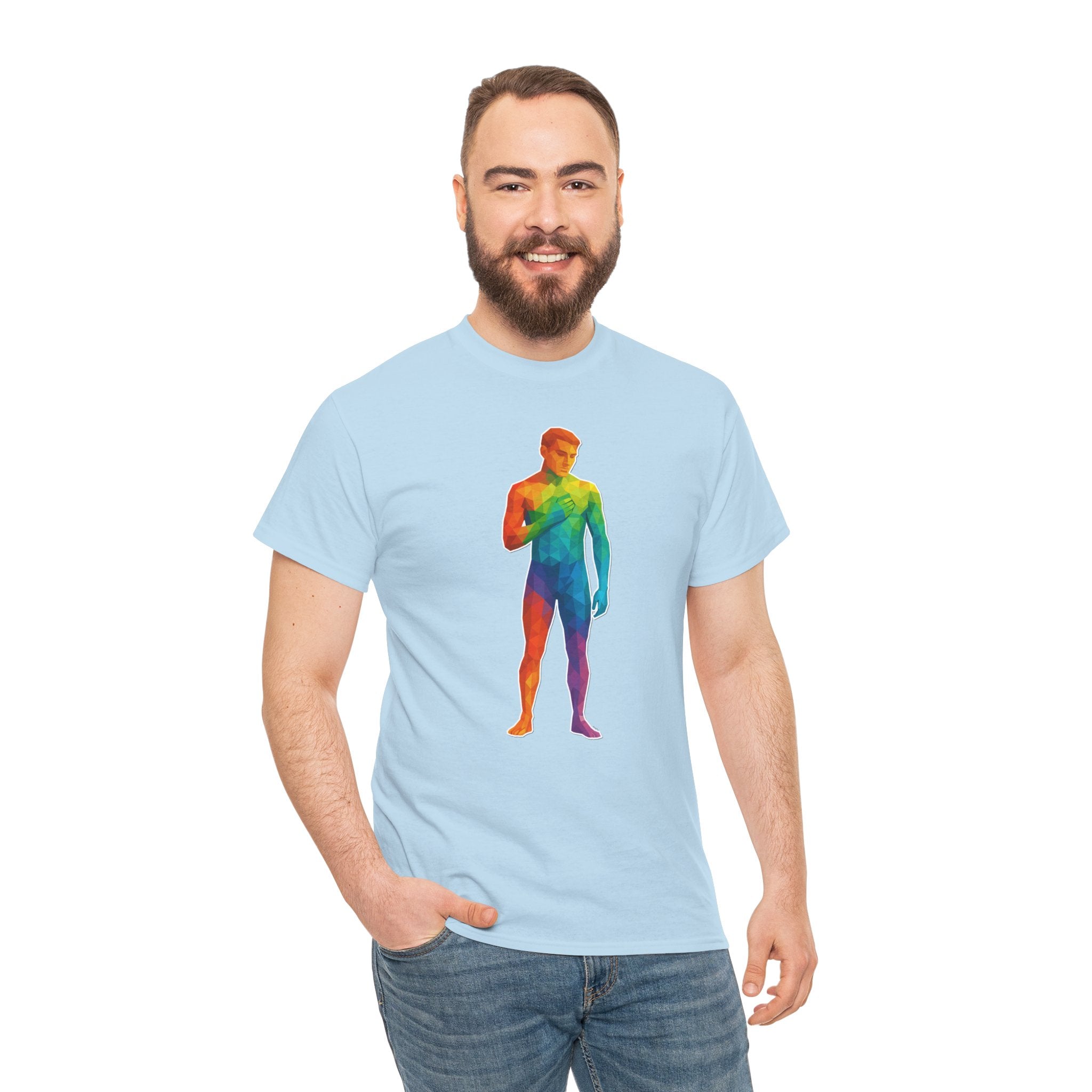 Geometric Pride Twink - Unisex Heavy Cotton Shirt