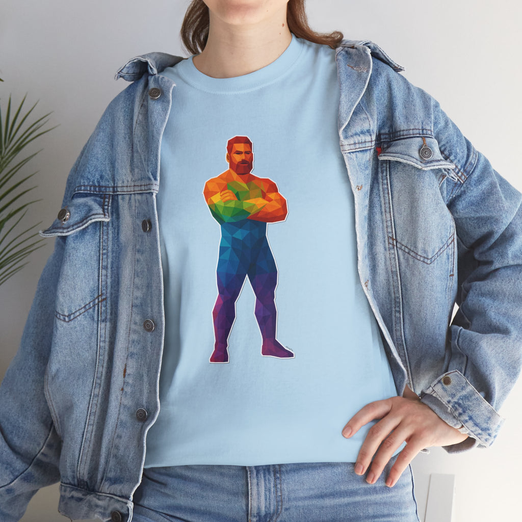 Geometric Pride Daddy - Unisex Heavy Cotton Shirt