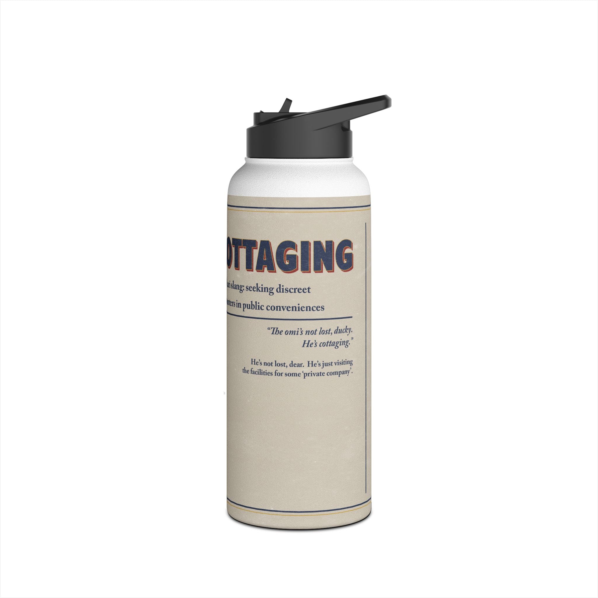 Polari: Cottaging. Stainless Steel Water Bottle