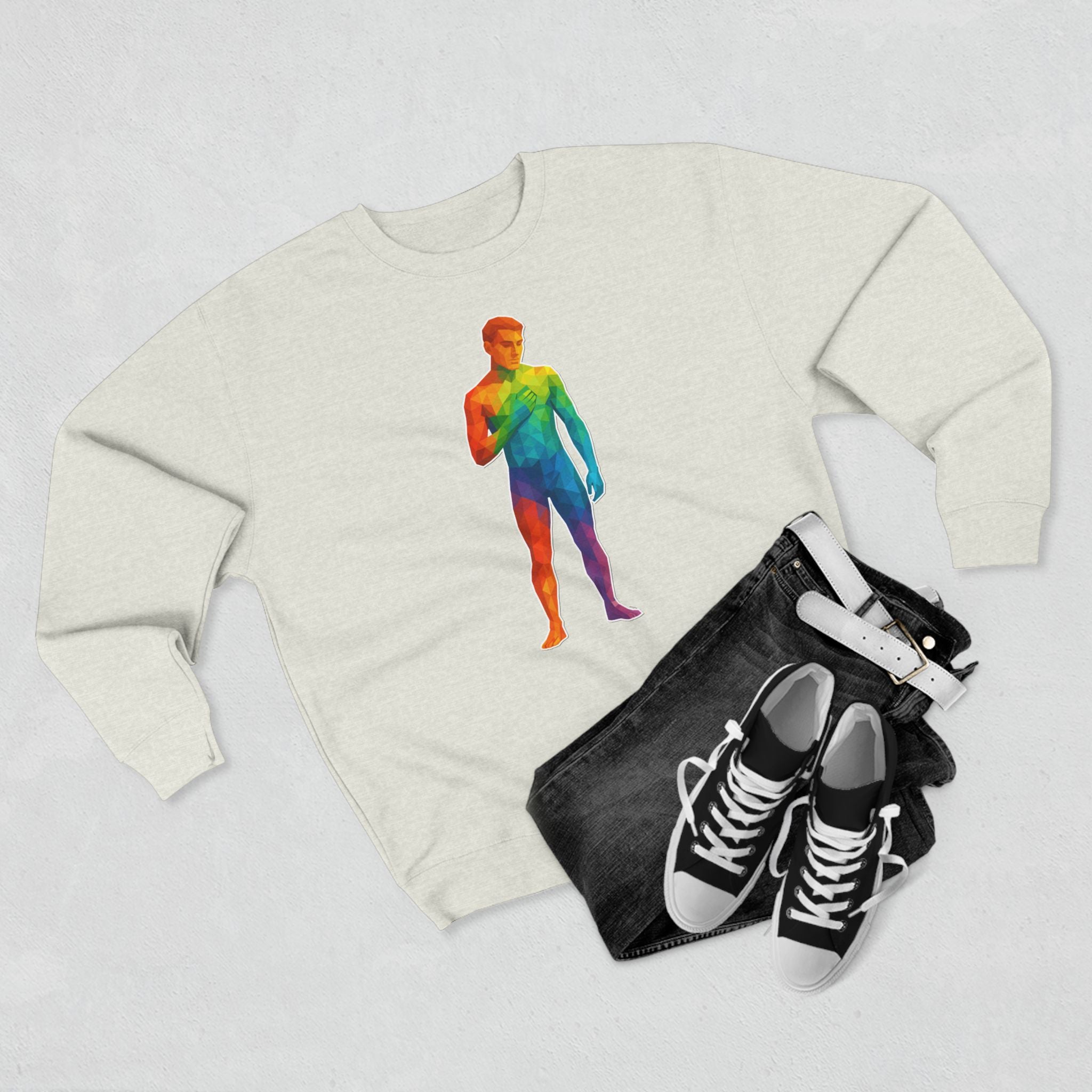 Geometric Pride Twink - Unisex Crewneck Sweatshirt