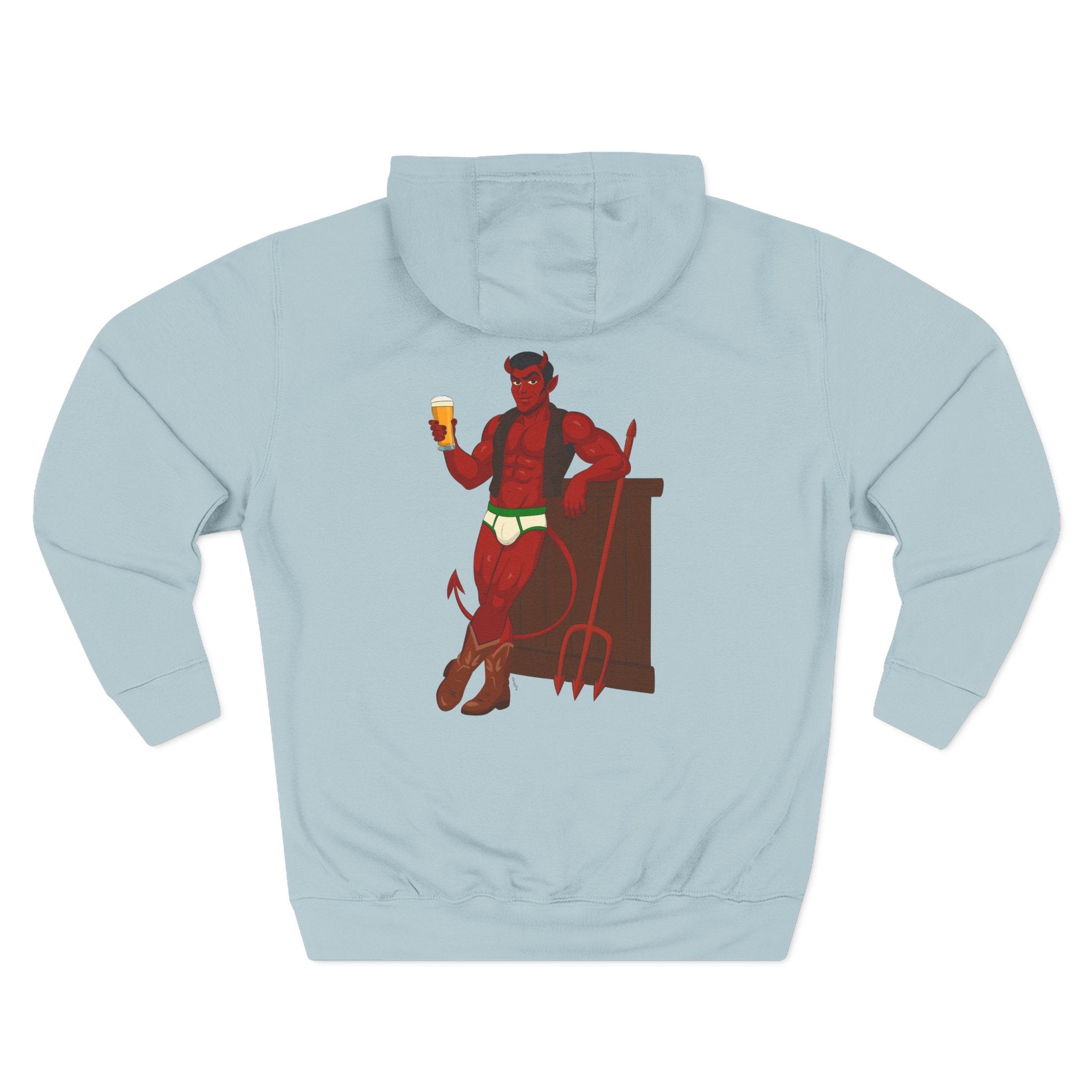 Saddle Up, Devil - Three-Panel Fleece Hoodie