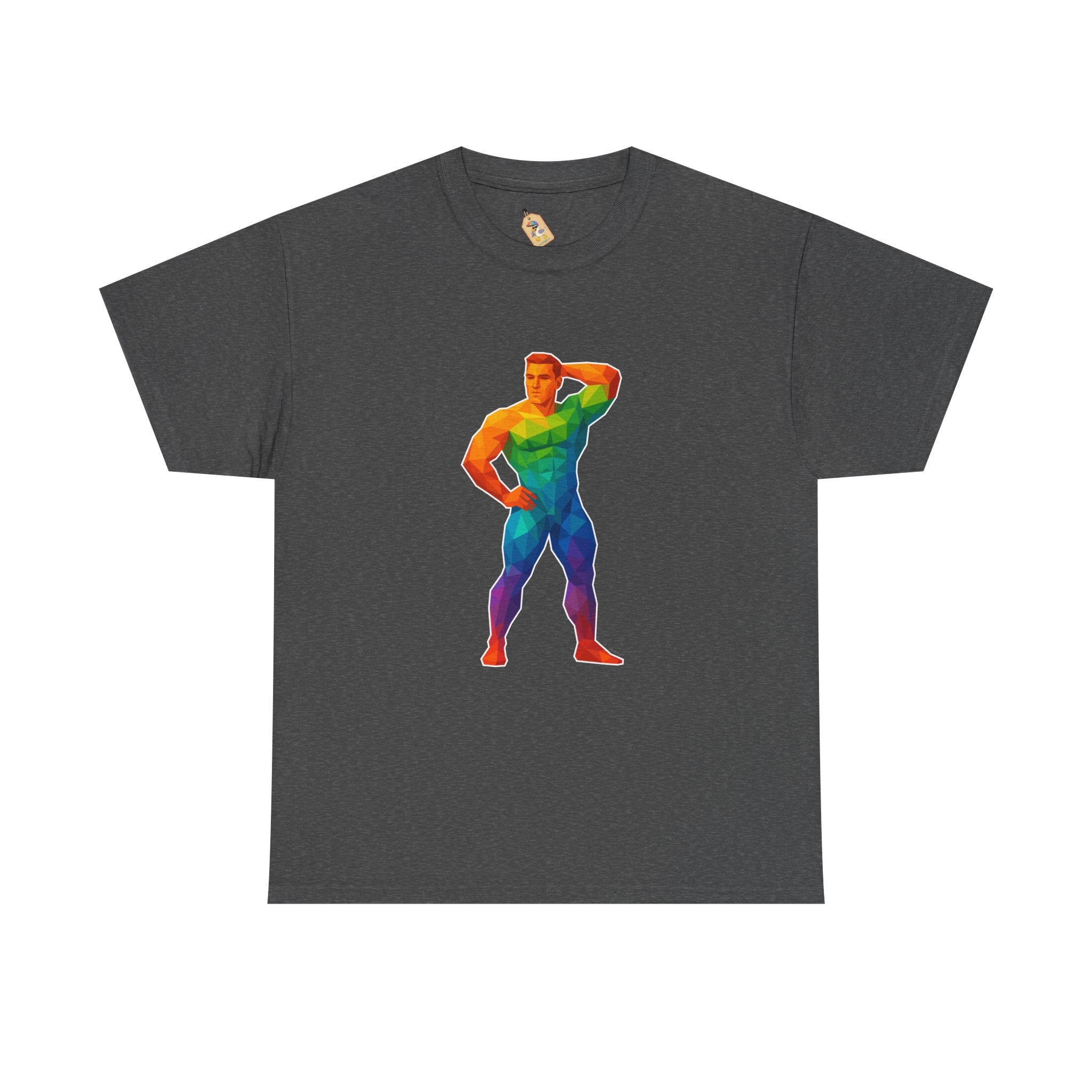 Geometric Pride Hunk - Unisex Heavy Cotton Shirt