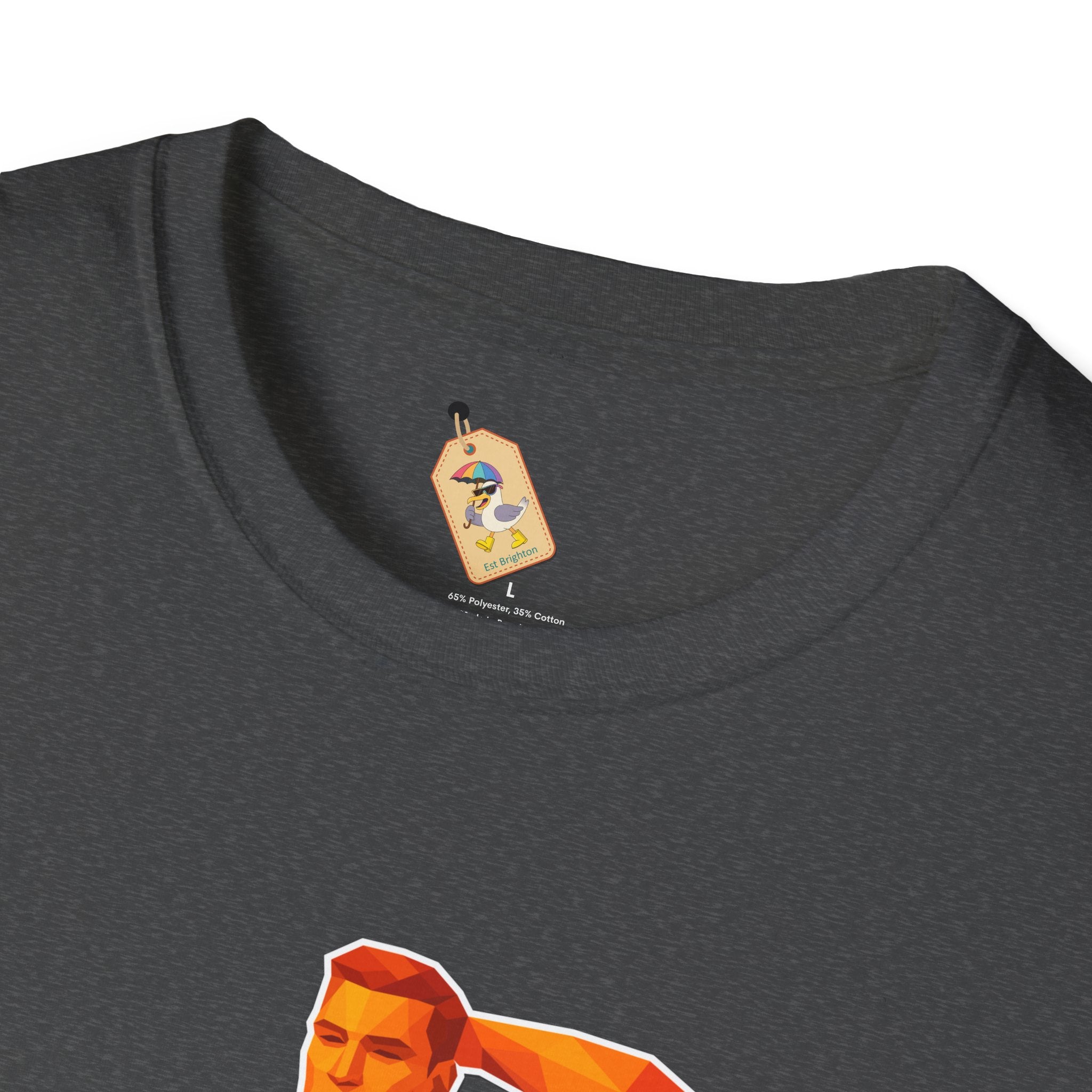 Geometric Pride Hunk - Unisex Softstyle T-Shirt