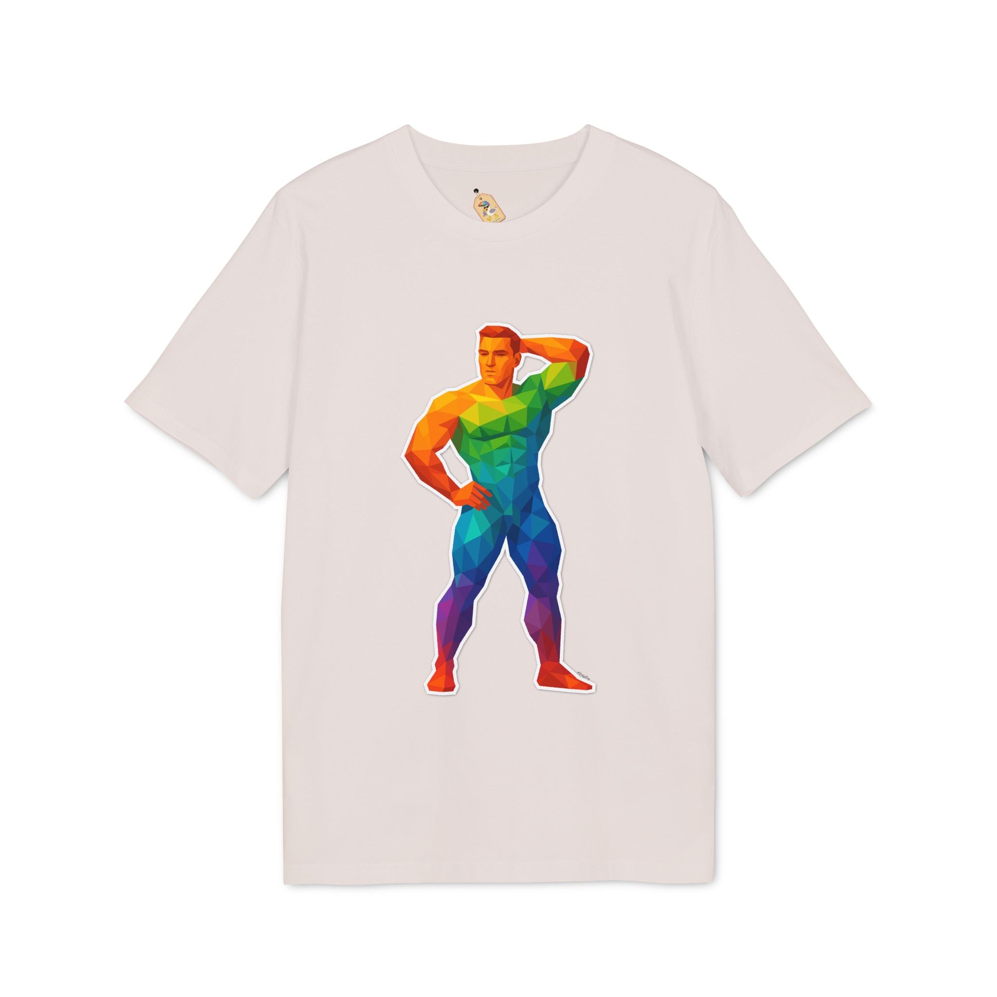 Geometric Pride Hunk - Organic Staple T-shirt