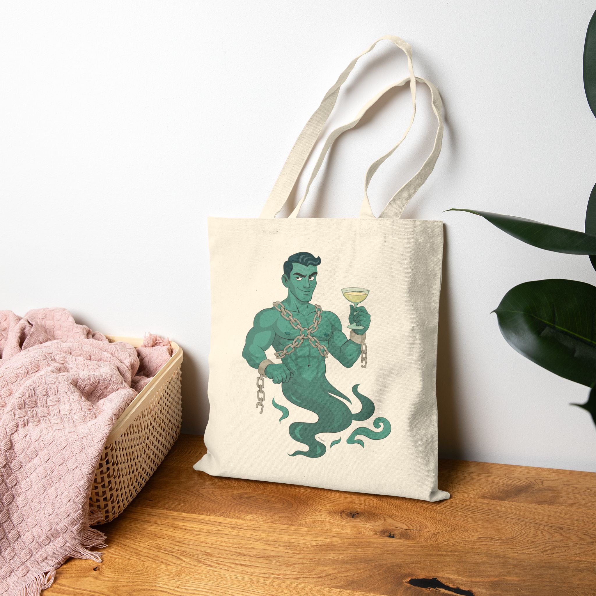Hunk in chains Tote Bag
