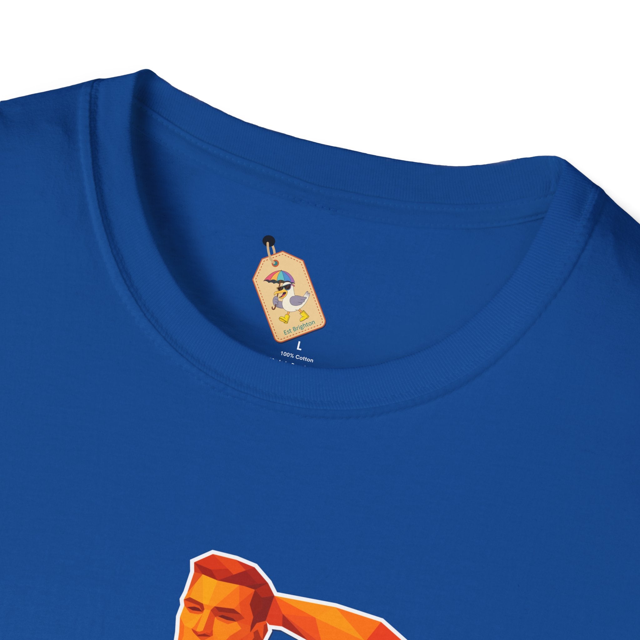 Geometric Pride Hunk - Unisex Softstyle T-Shirt